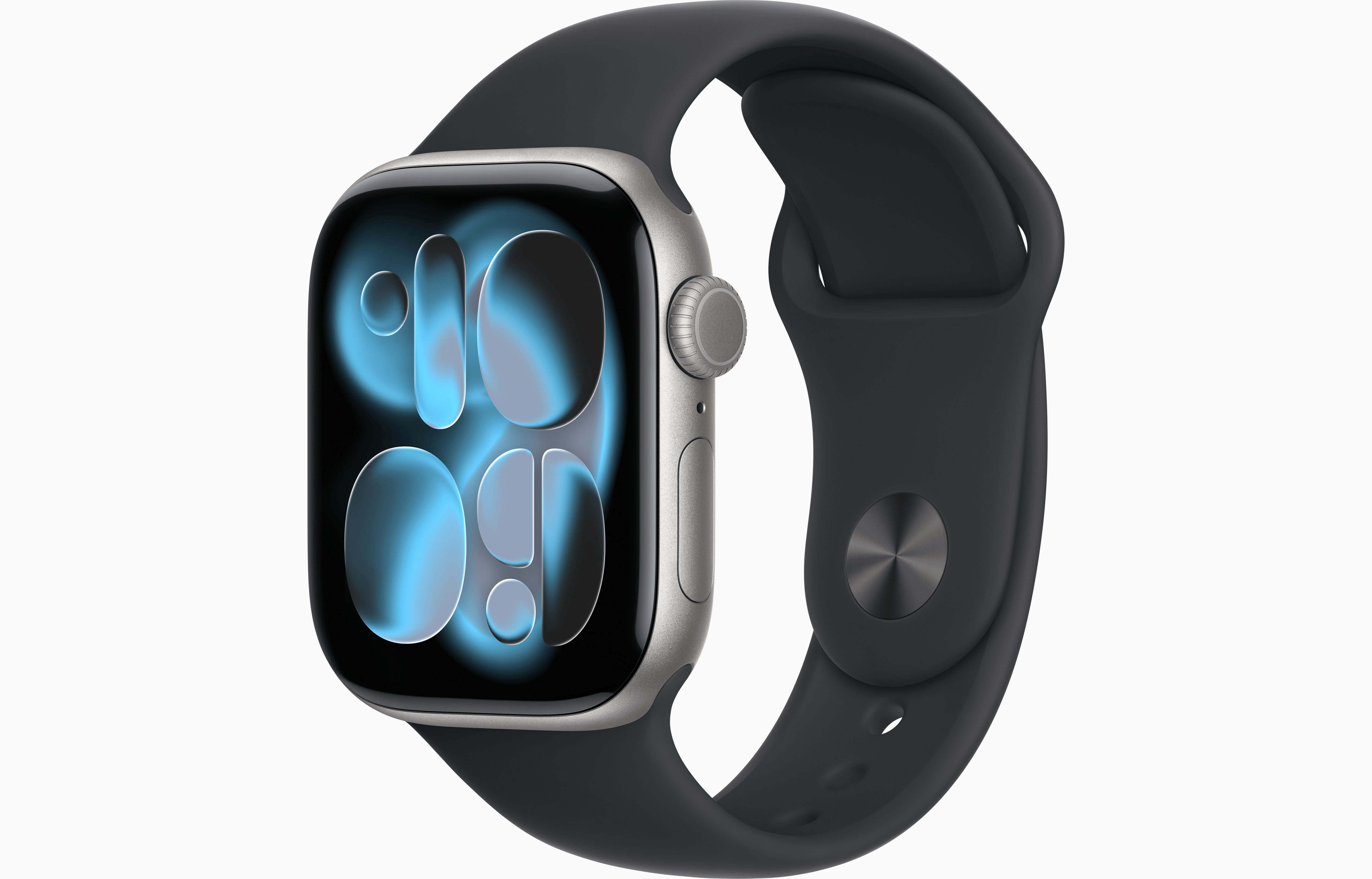 APPLE WATCH SERIES 11 GPS 42MM SPACE GRAY ALUMINIUM CASE WITH BLACK SPORT BAND MEW14