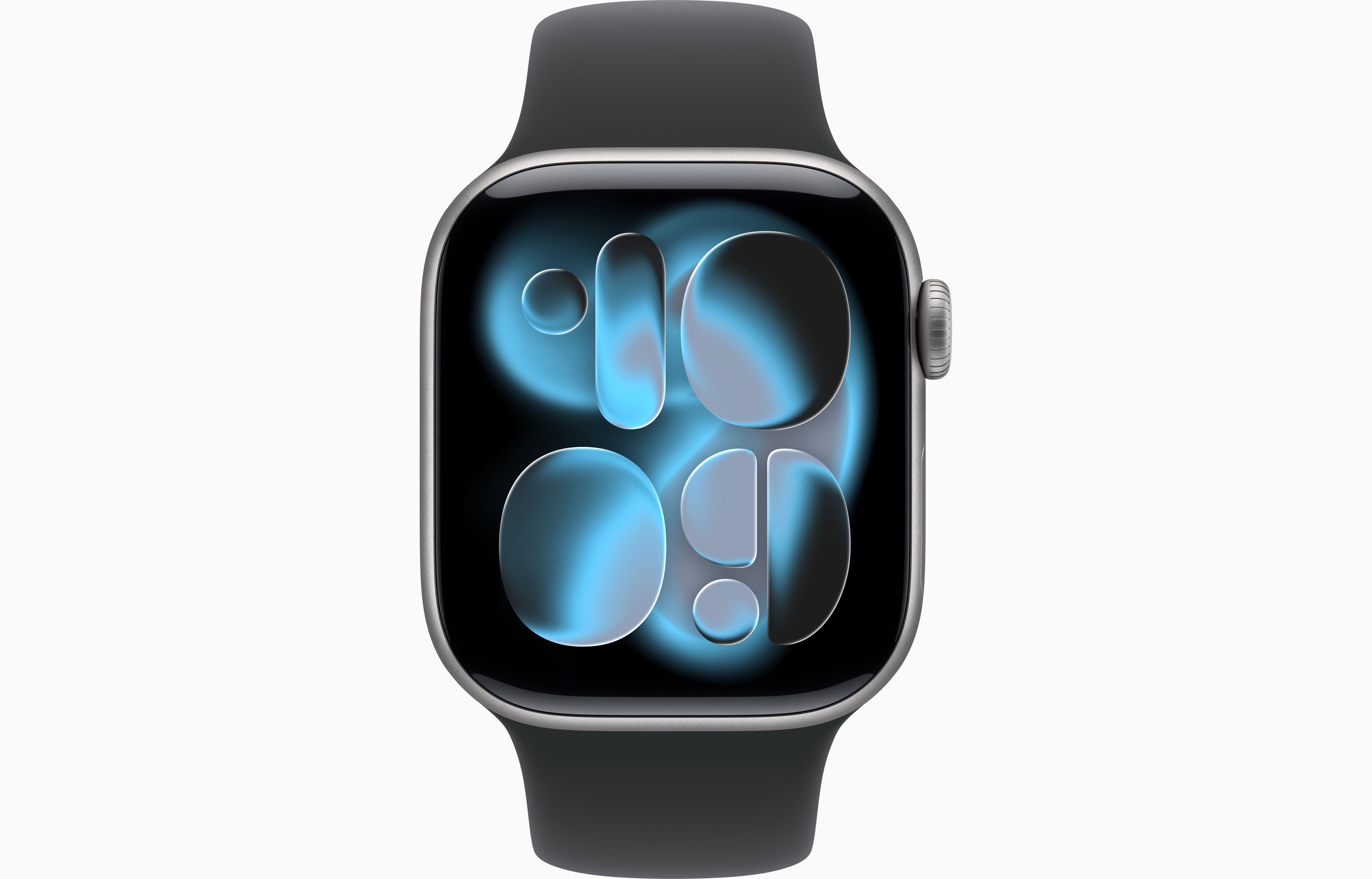 APPLE WATCH SERIES 11 GPS 42MM SPACE GRAY ALUMINIUM CASE WITH BLACK SPORT BAND MEW14 thumbnail 2
