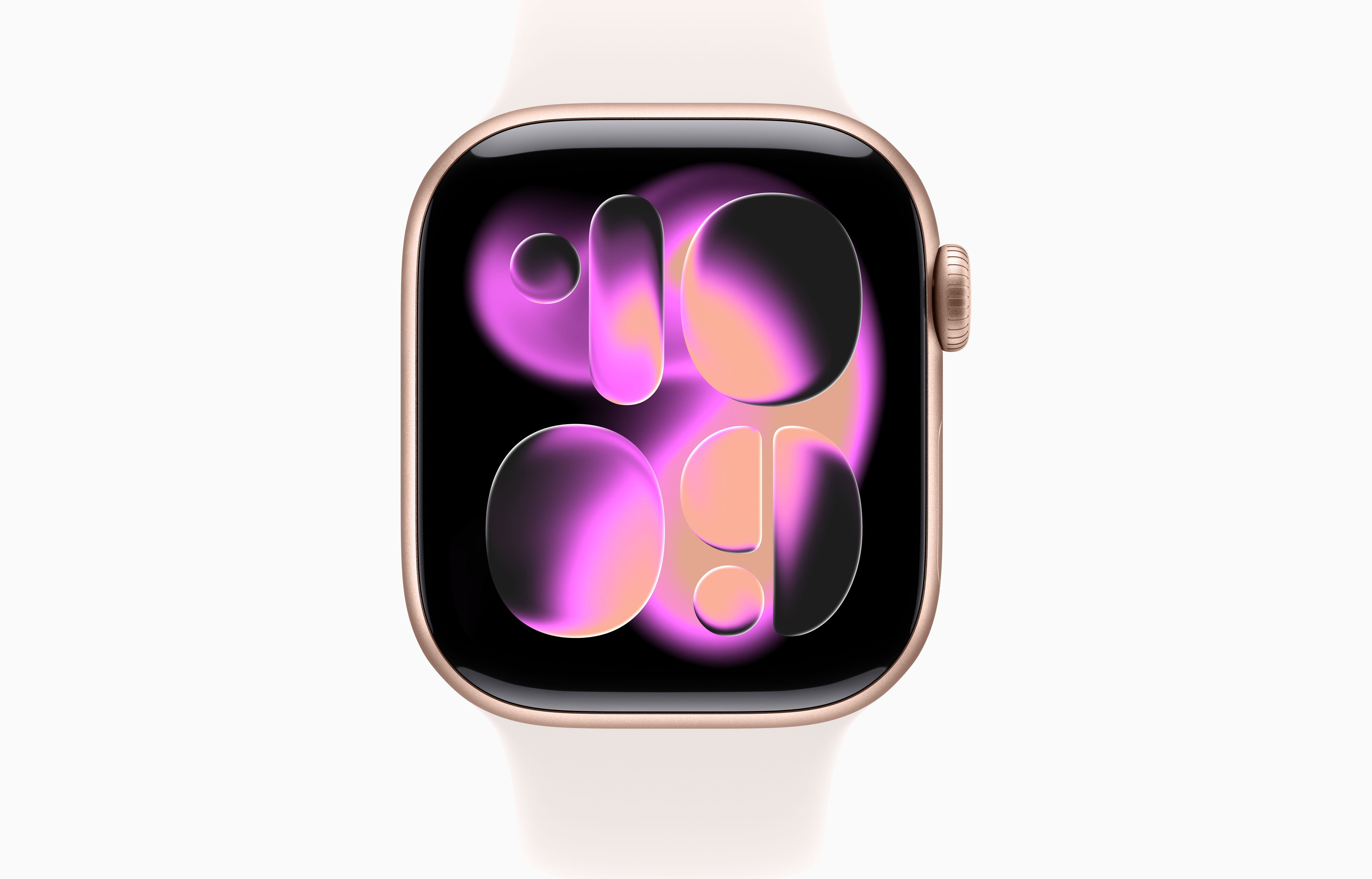 APPLE WATCH SERIES 11 GPS+CELLULAR 42MM ROSE GOLD ALUMINIUM CASE WITH PINK SPORT BAND S-M MF8E4 thumbnail 2