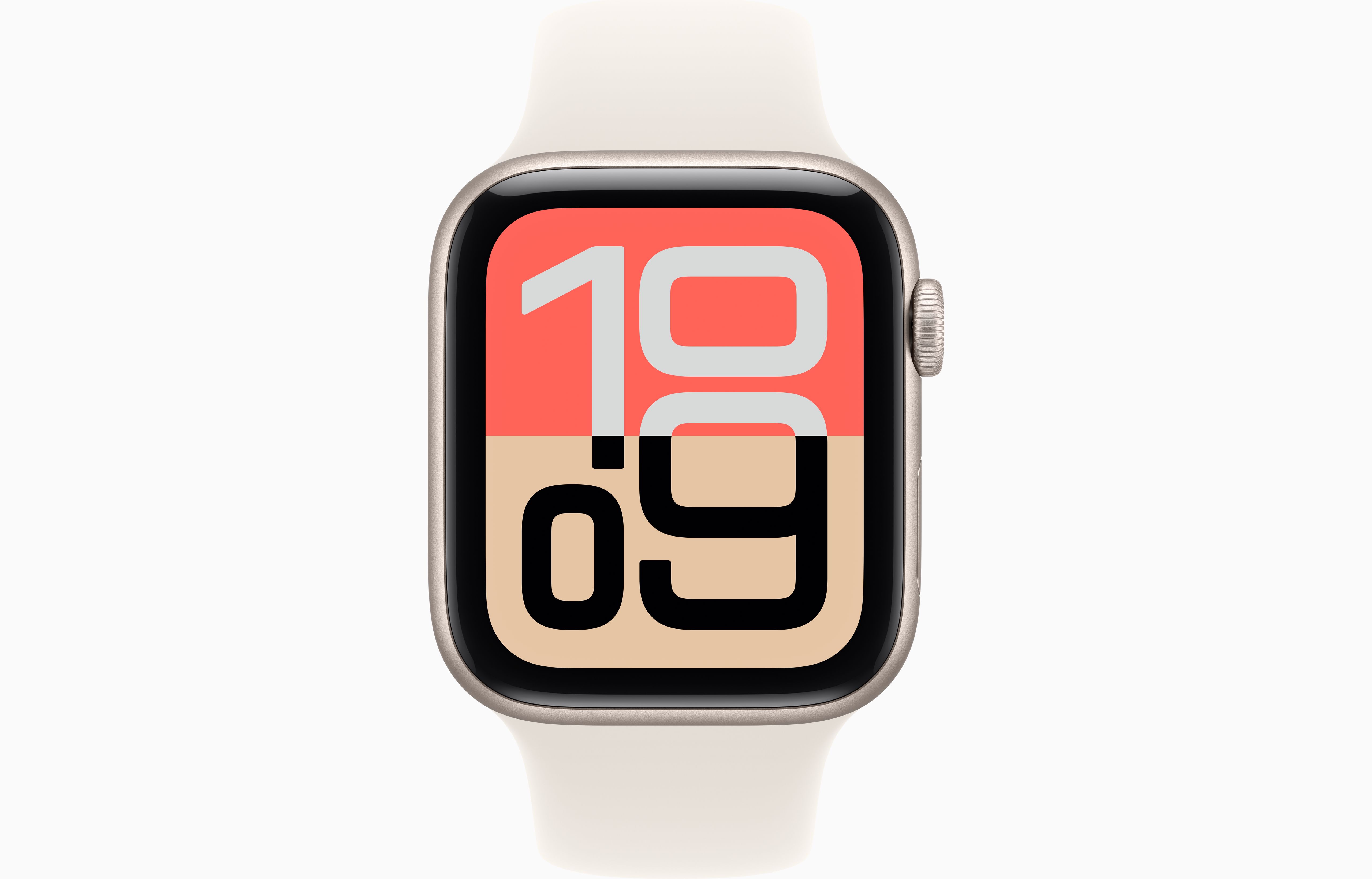 APPLE WATCH SE 3 GPS 44MM STARLIGHT ALUMINIUM CASE WITH STARLIGHT SPORT BAND M-L MEHJ4 thumbnail 2
