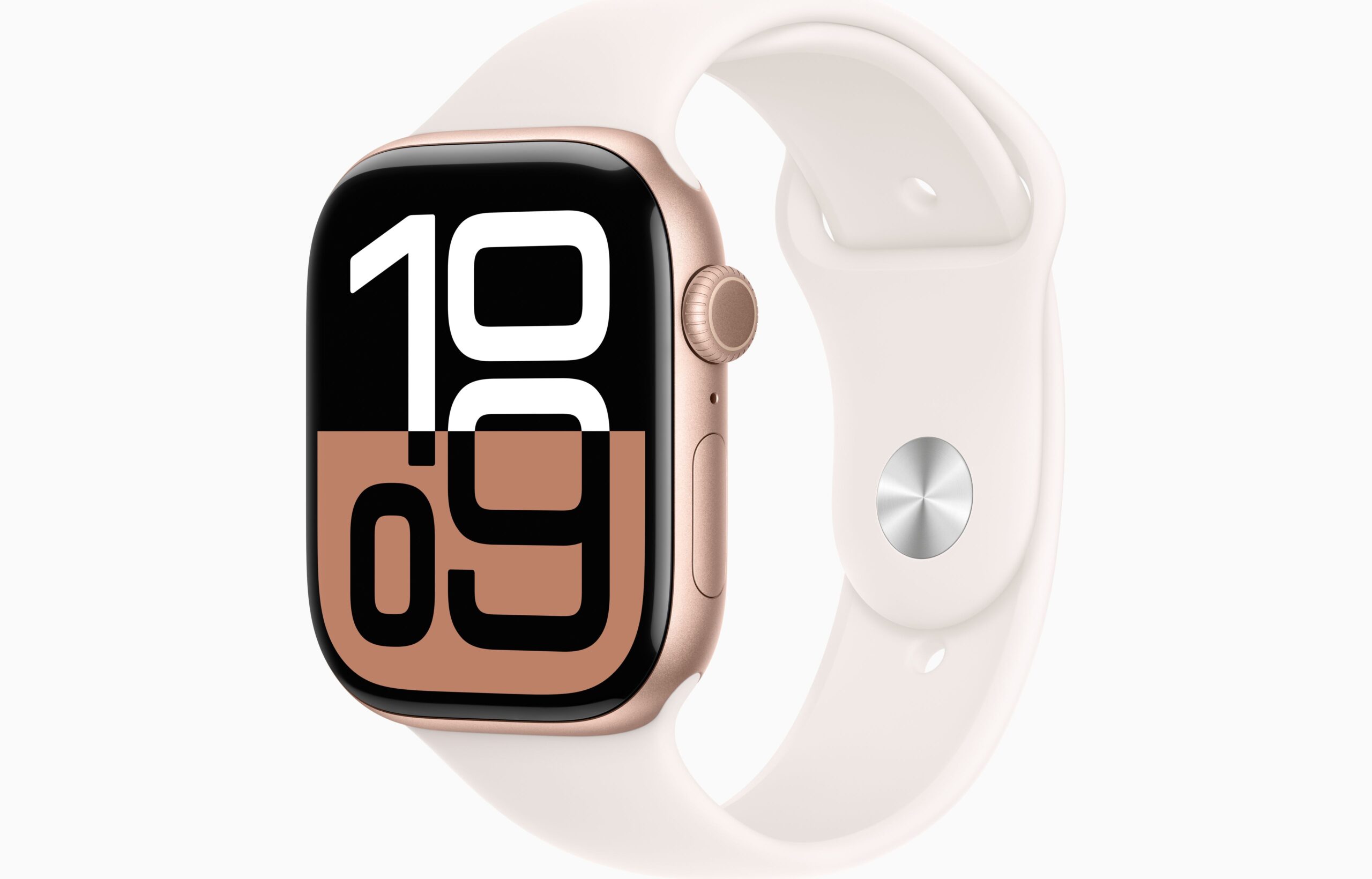 APPLE WATCH SERIES 10 46MM GPS ROSE GOLD ALUMINIUM SPORT BAND M/L MWWU3