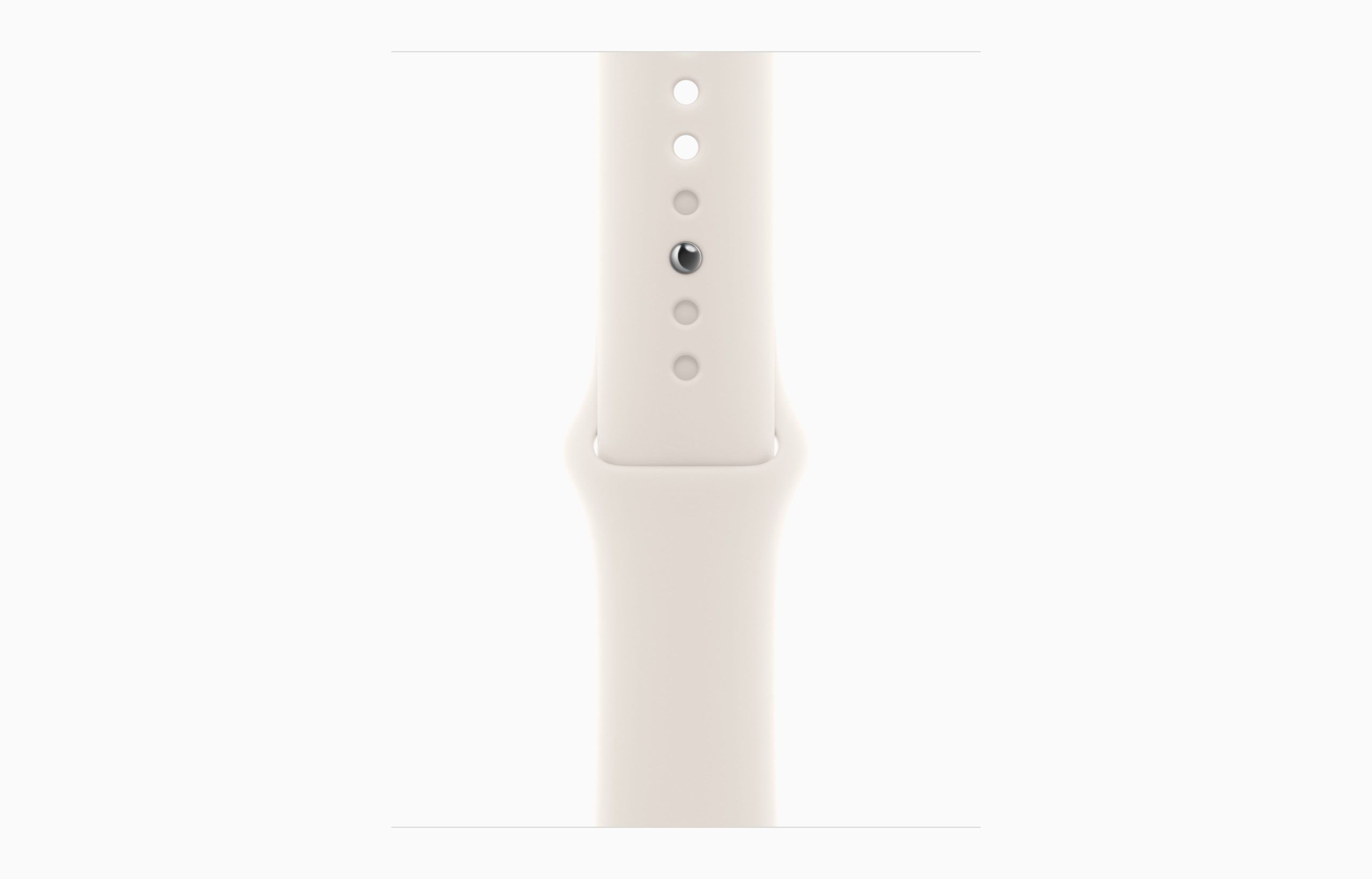 APPLE WATCH SE 3 GPS 2025 40MM STARLIGHT ALUMINIUM CASE WITH STARLIGHT SPORT BAND - M/L MEH54 thumbnail 2