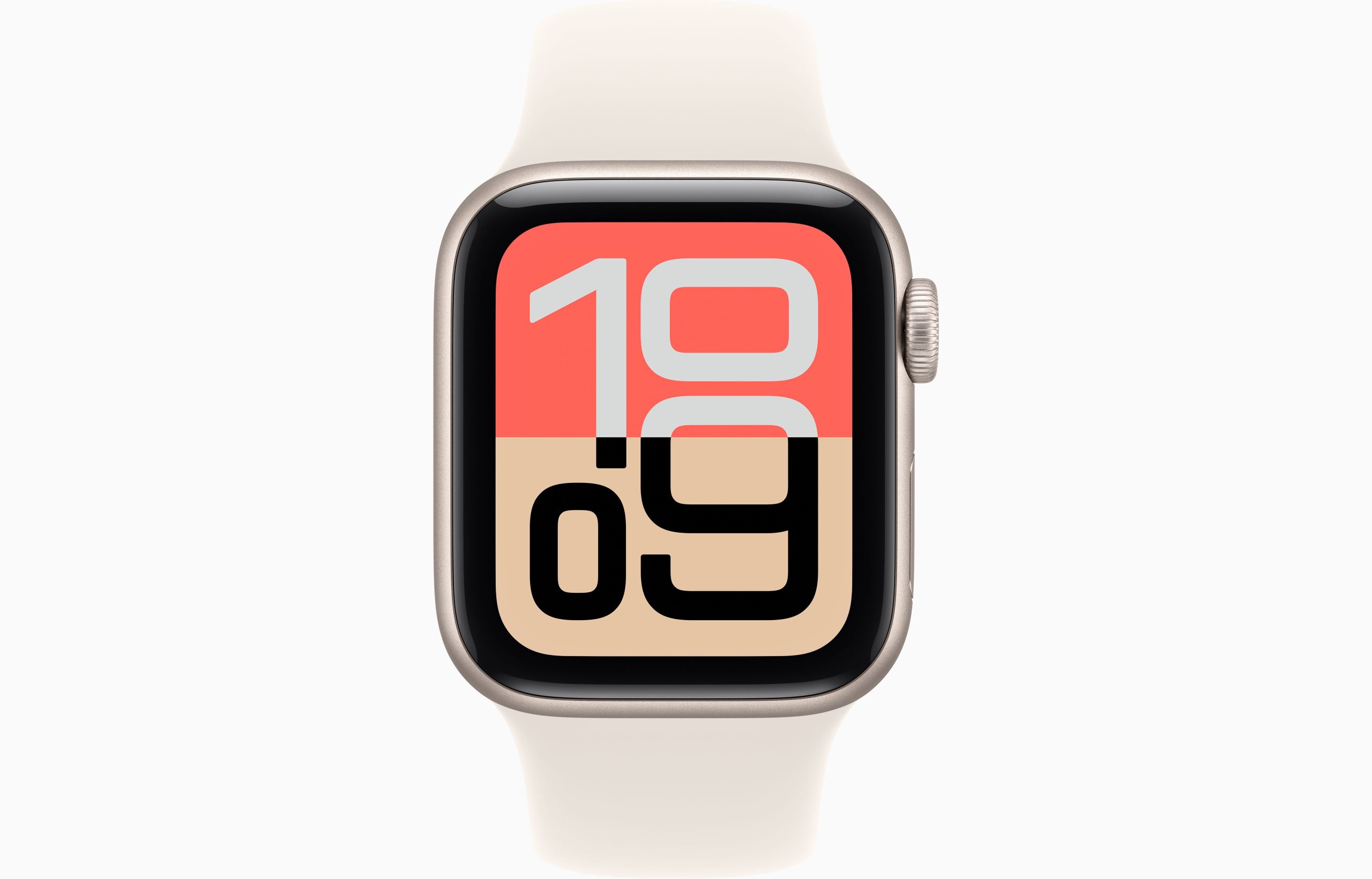APPLE WATCH SE 3 GPS 2025 40MM STARLIGHT ALUMINIUM CASE WITH STARLIGHT SPORT BAND - M/L MEH54 thumbnail 3