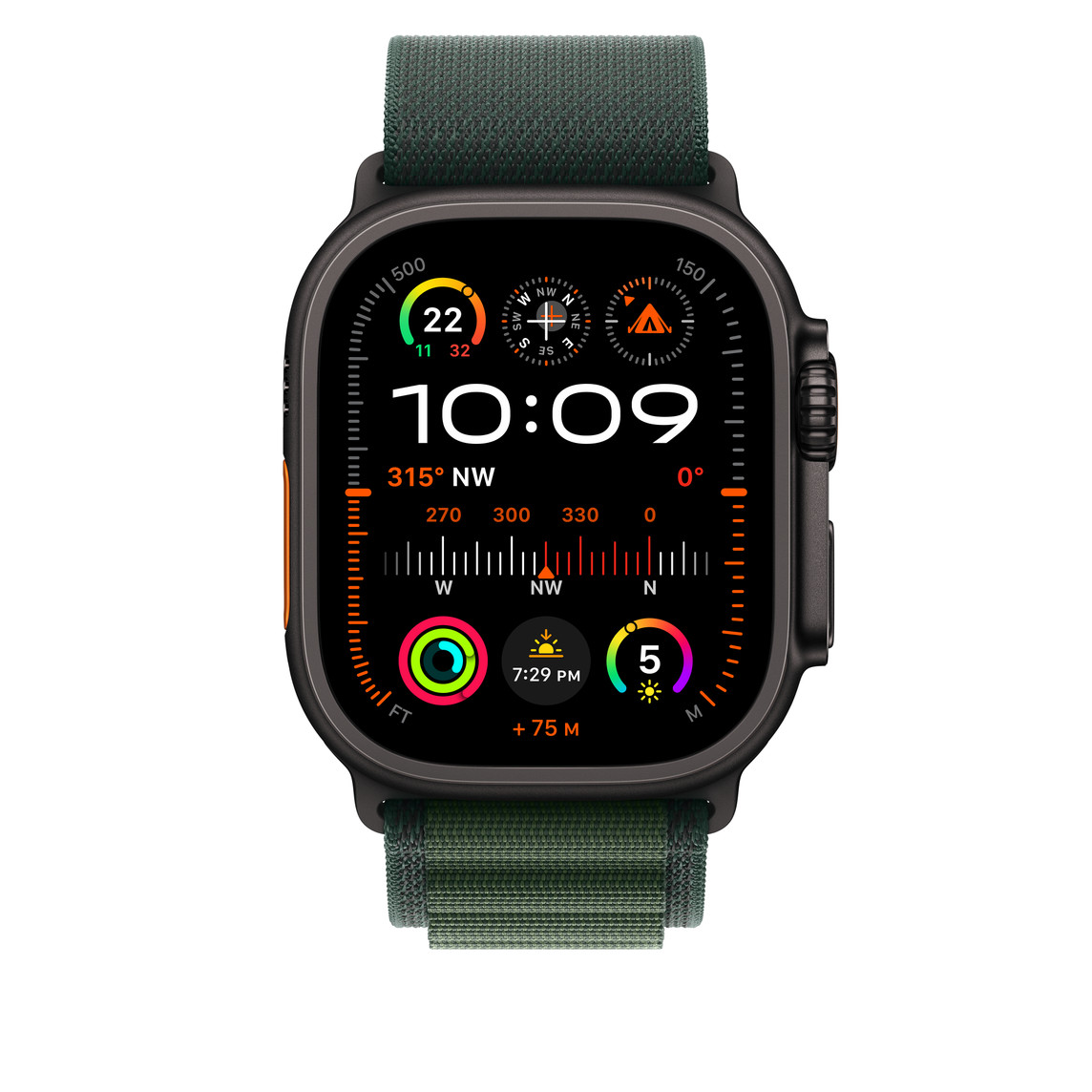 APPLE WATCH ULTRA 49MM GREEN ALPINE LOOP BAND S MQE23 thumbnail 2