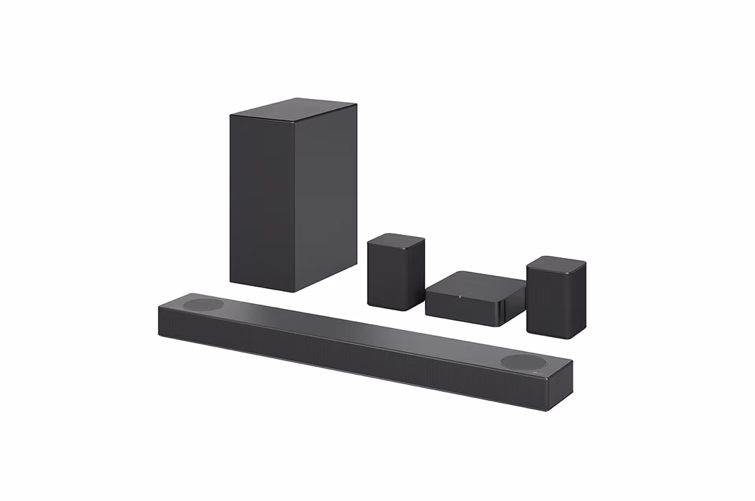 LG HIGH RES AUDIO SOUND BAR WITH DOLBY ATMOS AND SURROUND SPEAKERS 5.1.2 S75QR