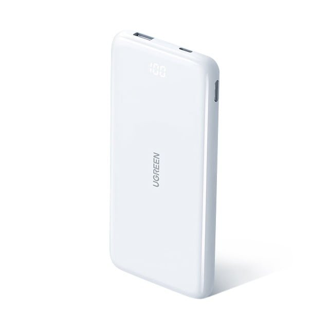 UGREEN 10000MAH TWO WAY FAST CHARGING POWER BANK 20W WHITE 80700