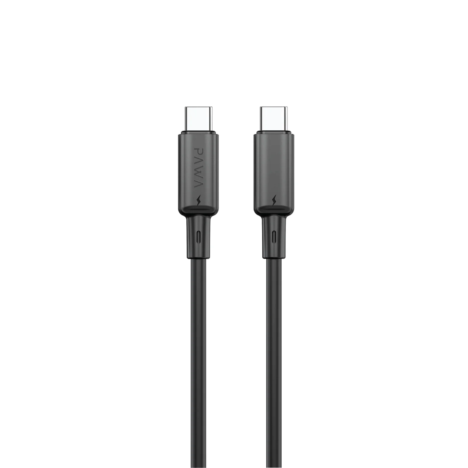 PAWA 60W USB C TO USB C QUICK CHARGING PVC CABLE 1.2M PW122 BLACK PW-BDC312CC-BK