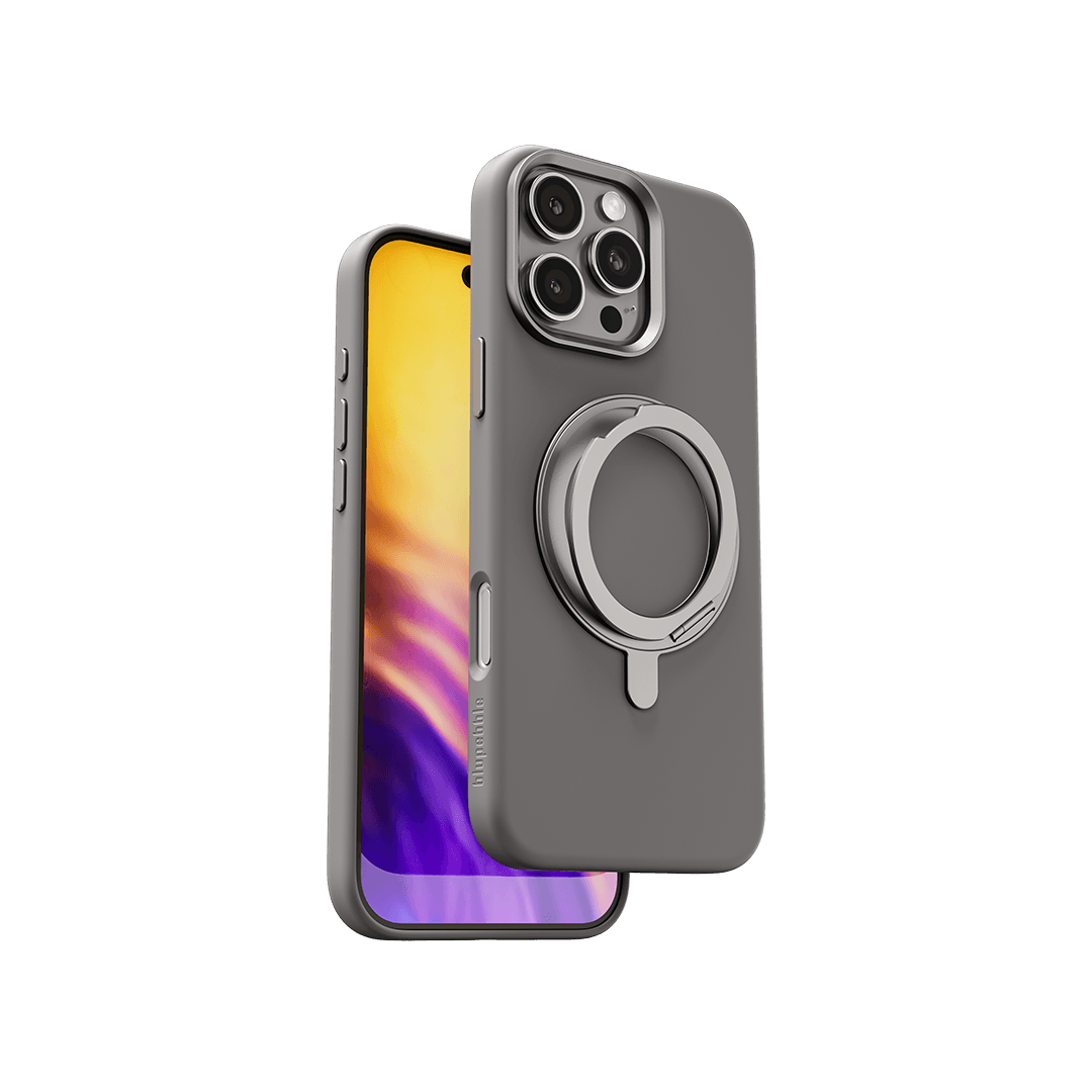 BLUPEBBLE IPHONE 16 PRO RINGFLEX FOLDABLE KICKSTAND WITH MAGSAFE CASE NATURAL BP-IPHRGFLX16PRO-NT thumbnail 6