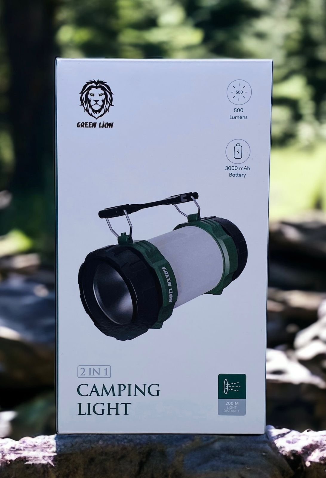 GREEN LION 2 IN 1 3000MAH CAMPING LIGHT WHITE GN2IN1CLIGHT