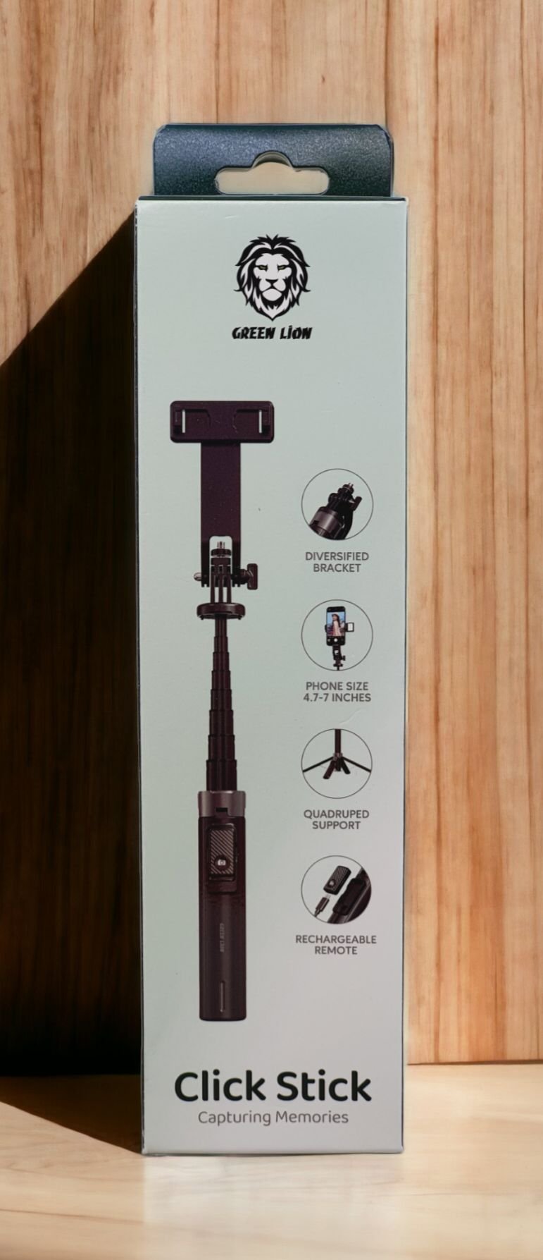 GREEN LION CLICK STICK SELFIE STICK BLACK GNCLISTICKBK thumbnail 2