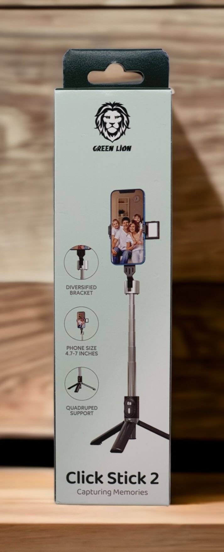 GREEN LION CLICK STICK 2 SELFIE STICK BLACK GNCLISTCK2BK thumbnail 2