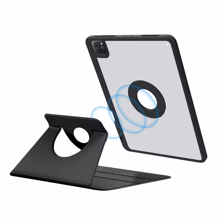 GREEN LION IPAD PRO 11 INCH TRANSPARENT FOLIO CASE BLACK GNTPFLIPDC11BK thumbnail 3