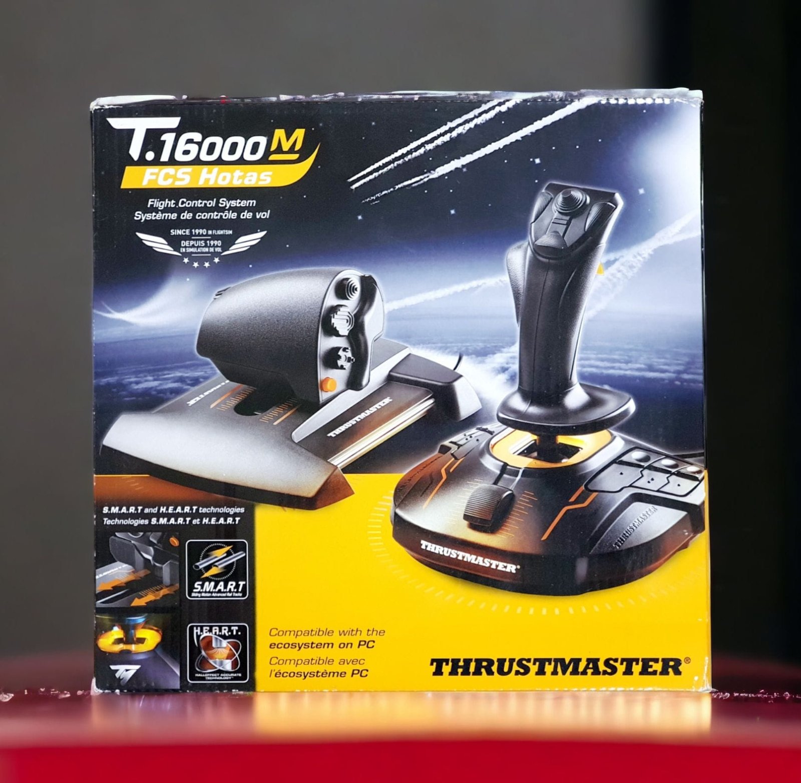 THRUSTMASTER T16000M FLIGHT HOTAS CONTROL SYSTEM TM-JSTK-T16000M-FCS-HOTAS thumbnail 2