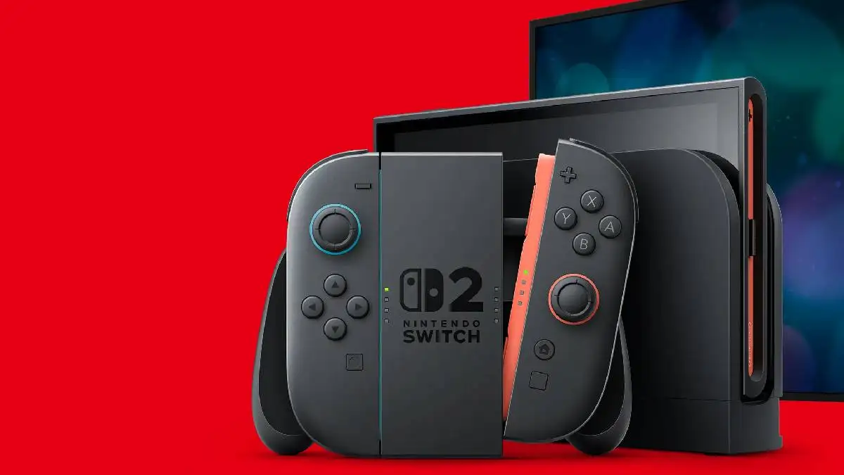 NINTENDO SWITCH 2 GAMING CONSOLE BLACK RED thumbnail 2