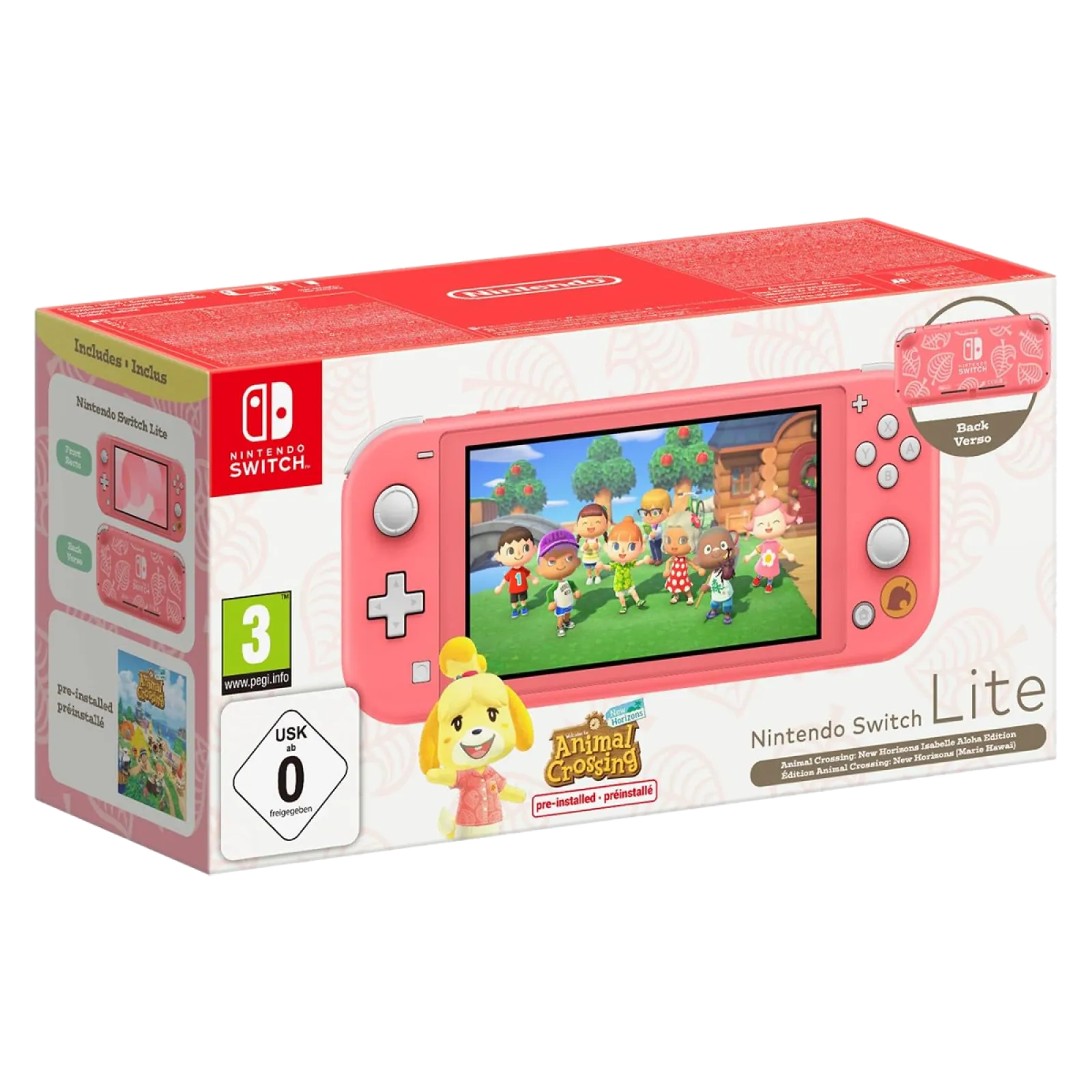 Nintendo Switch Lite - Animal Crossing Edition, Compact & Portable Gaming Console thumbnail 7