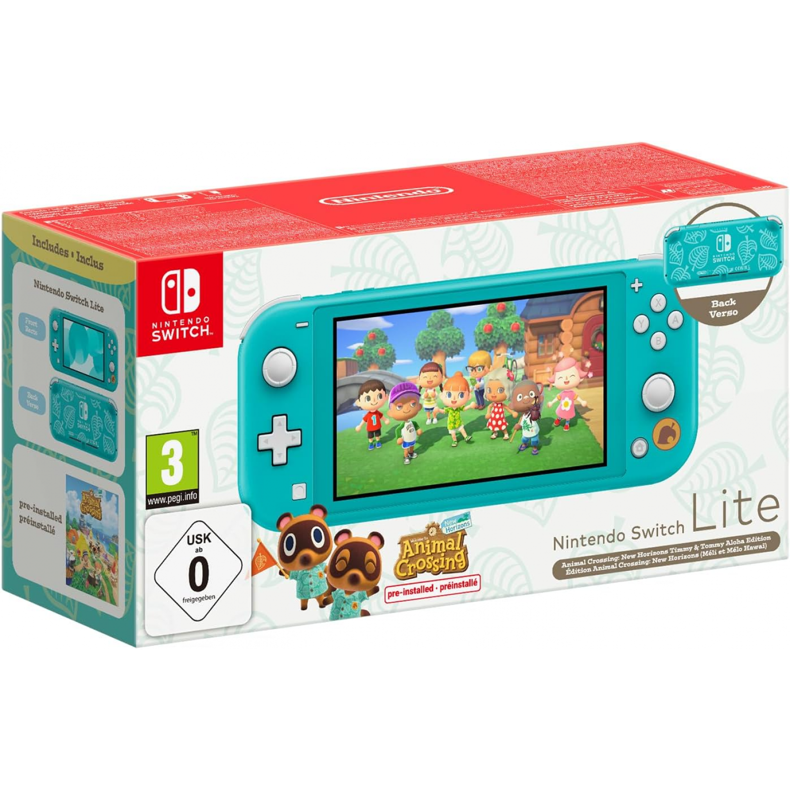 Nintendo Switch Lite - Animal Crossing Edition, Compact & Portable Gaming Console thumbnail 4