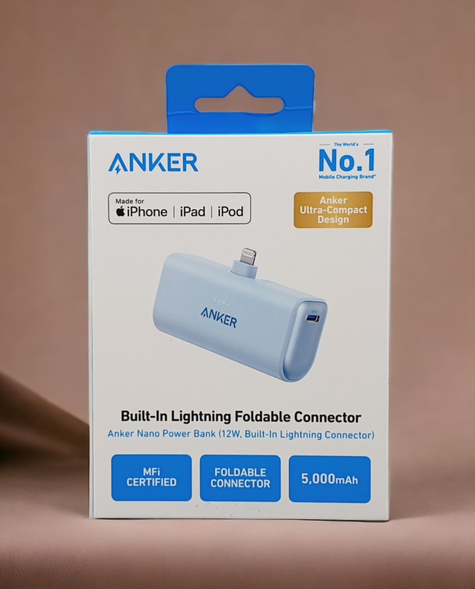 ANKER 621 12W 5000MAH BUILT IN LIGHTNING FOLDABLE CONNECTOR thumbnail 2