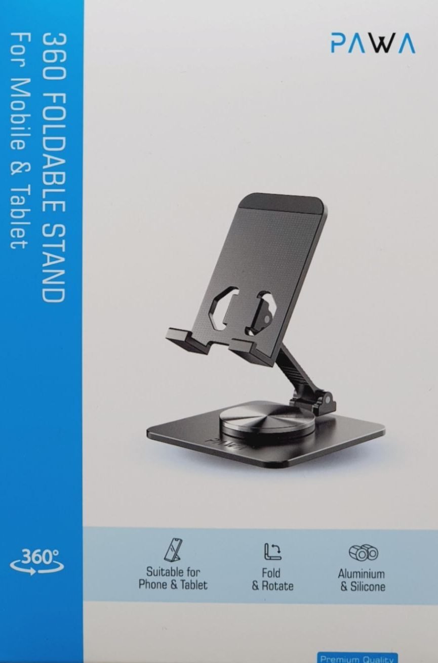 PAWA 360 DEGREE ROTATBLE MOBILE AND TABLET STAND GRAY PW-RFS3601