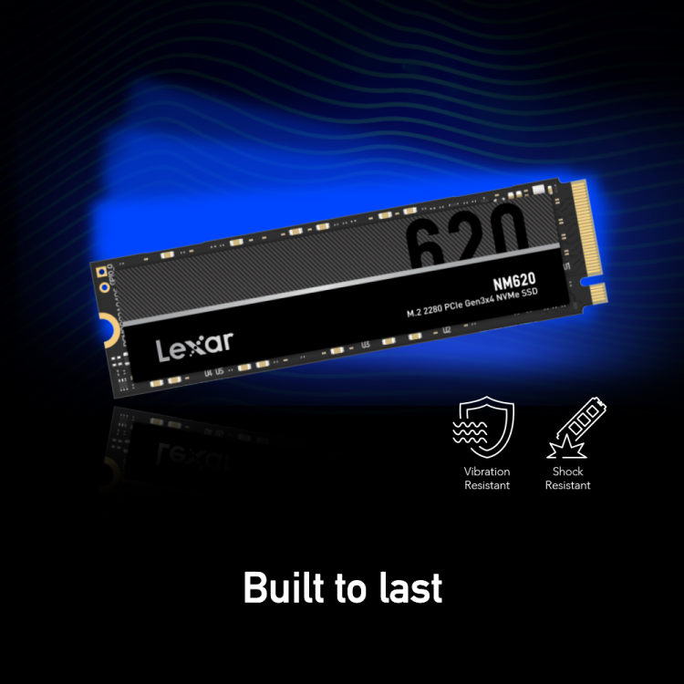 LEXAR NM620 M.2 2280 PCIe GEN 3X4 NVMe SSD 1TB LNM620X001T thumbnail 2