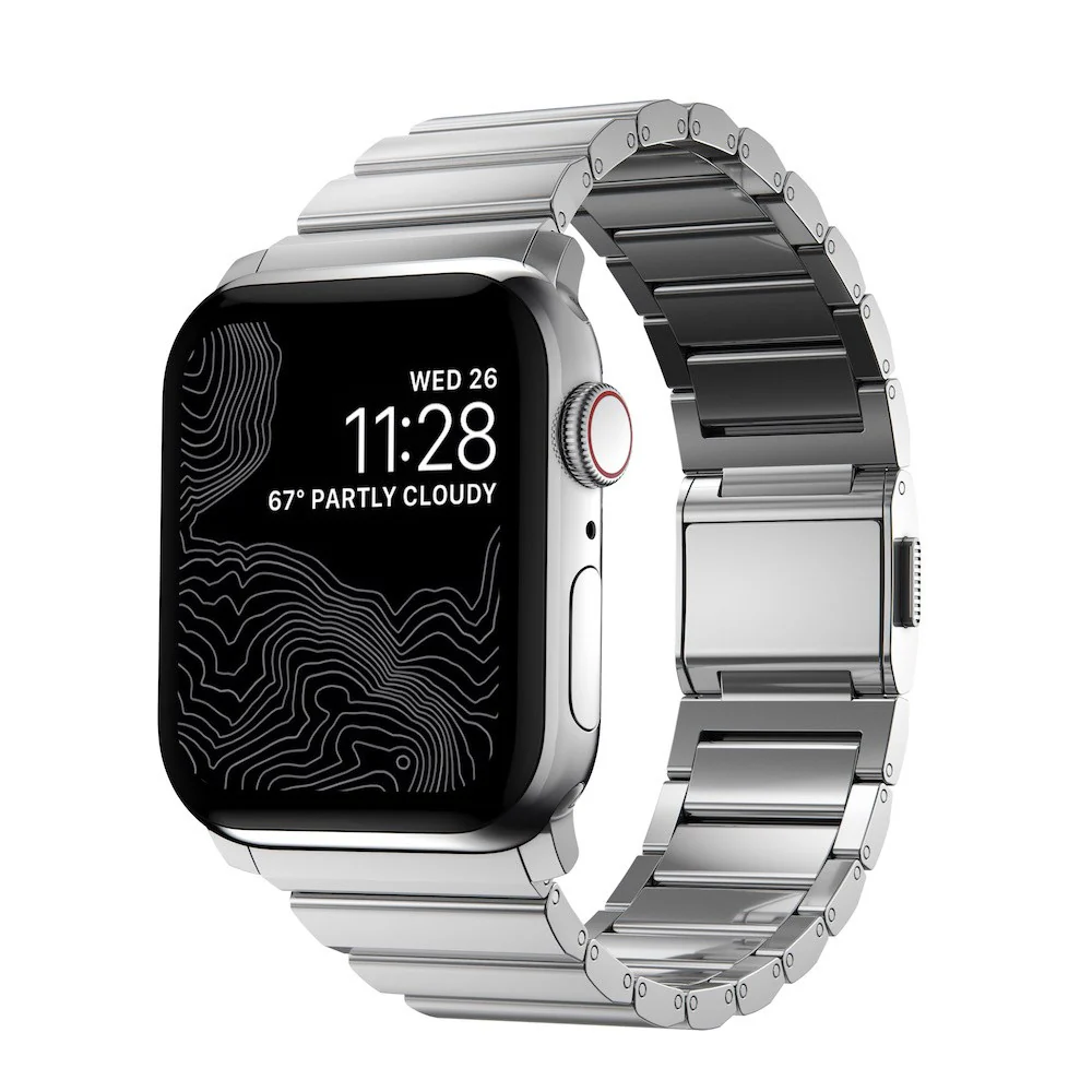 APPLE WATCH STAINLESS STEEL BAND 44/45/49MM SILVER