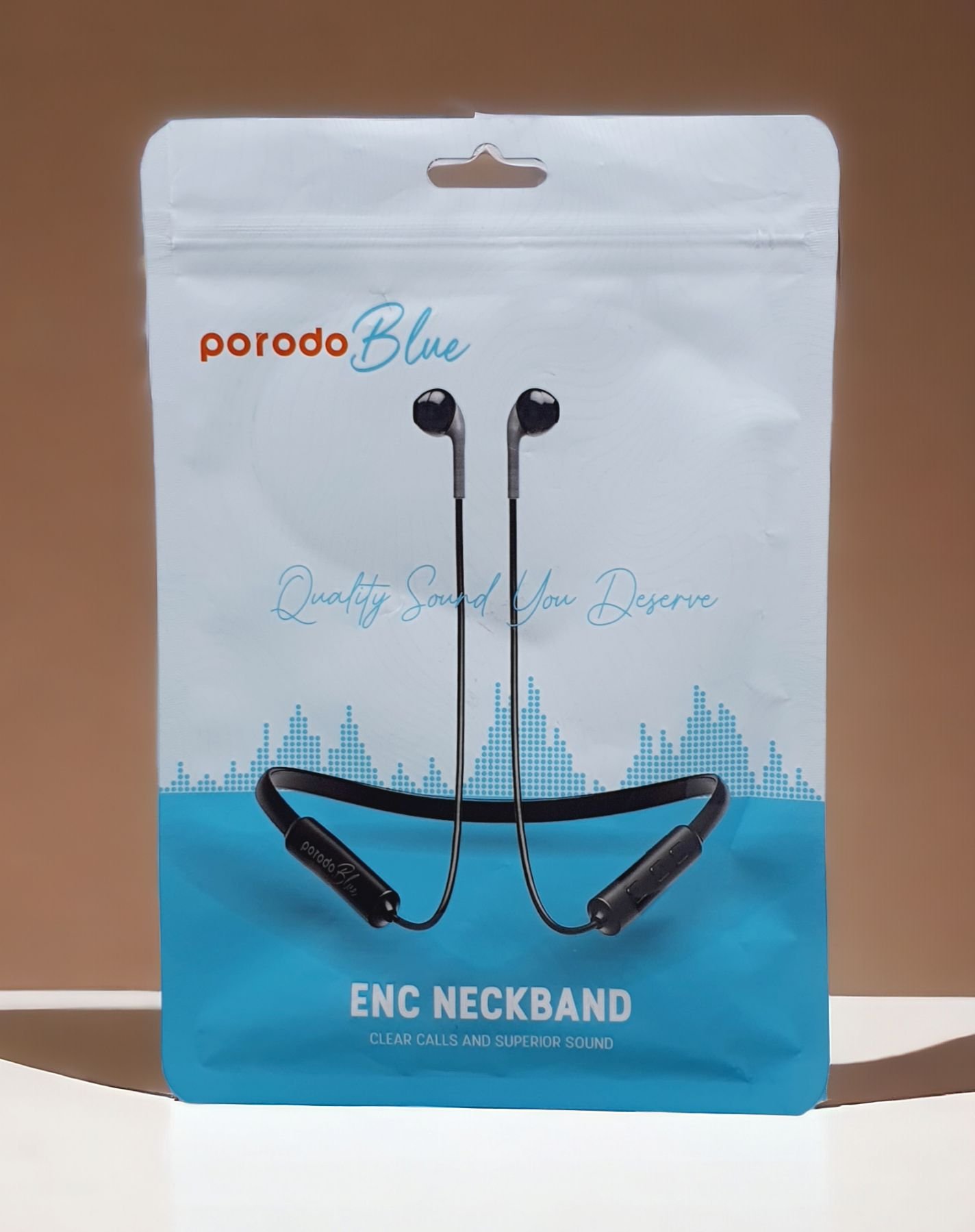 Porodo Blue ENC Neckband Apple Buds Earphone Black PB-NKBAB-BK thumbnail 3