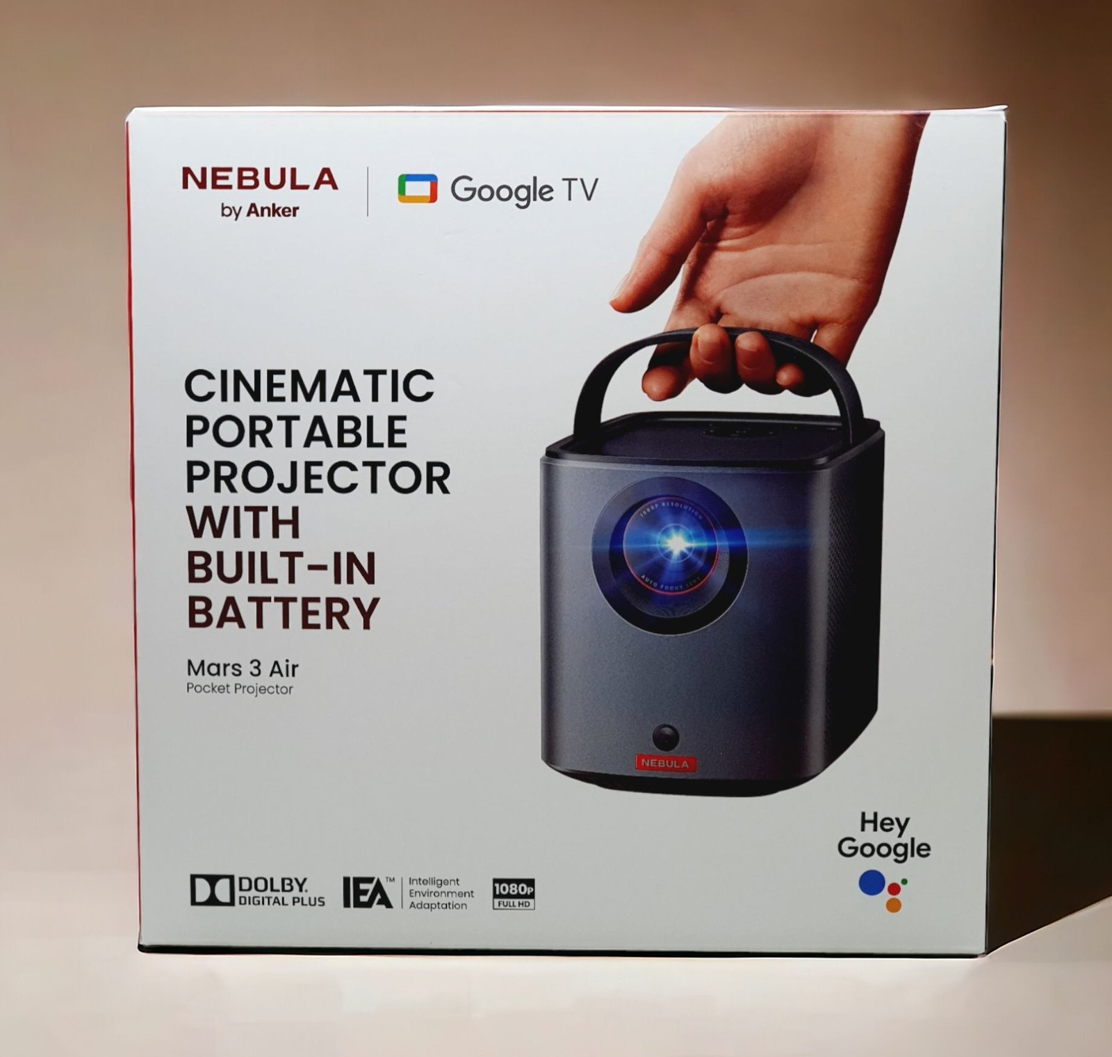 Experience Portable Entertainment with the Anker Nebula Mars 3 Air Pocket Projector in Black - D2325211 thumbnail 7