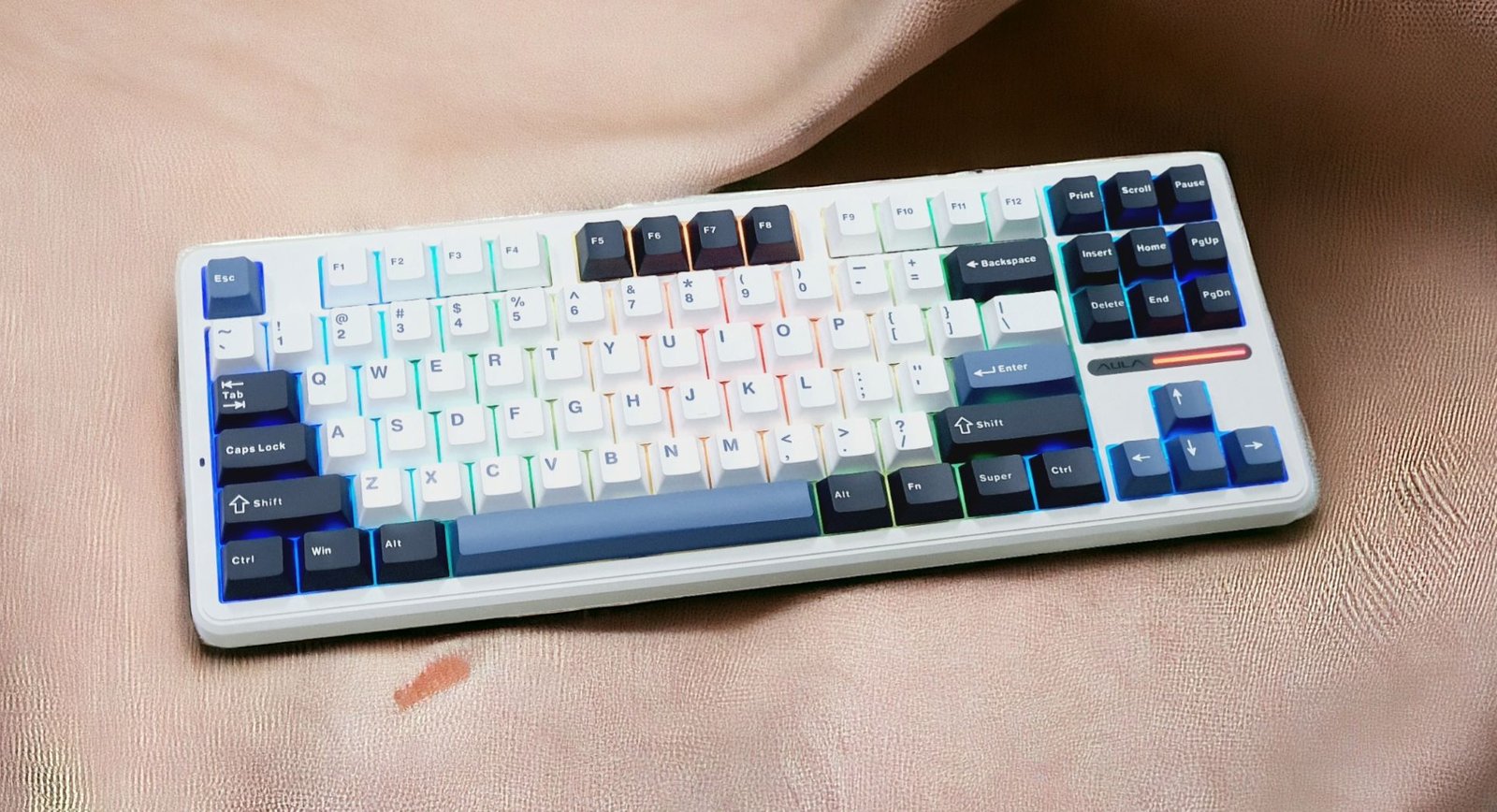 AULA F87 Midnight Dream Mechanical Gaming Keyboard (87 Keys, 80%, RGB, Tri-Mode, Reaper Switch) - Compact Design with Stunning Lighting thumbnail 2