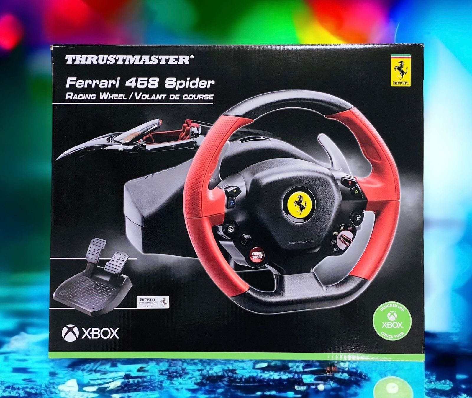 THRUSTMASTER FERRARI 458 SPIDER XBOX RACING WHEEL thumbnail 2