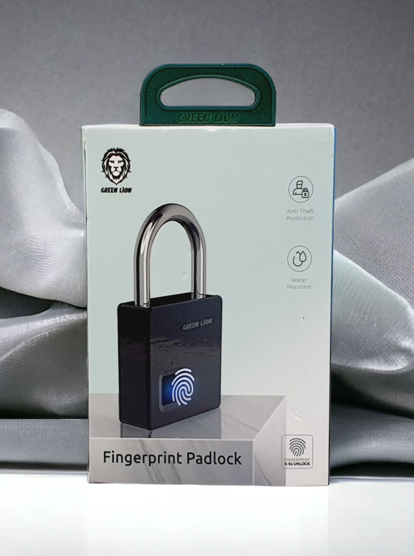 GREEN LION FINGERPRINT PADLOCK BLACK GNMINIFPPDLKBK thumbnail 3