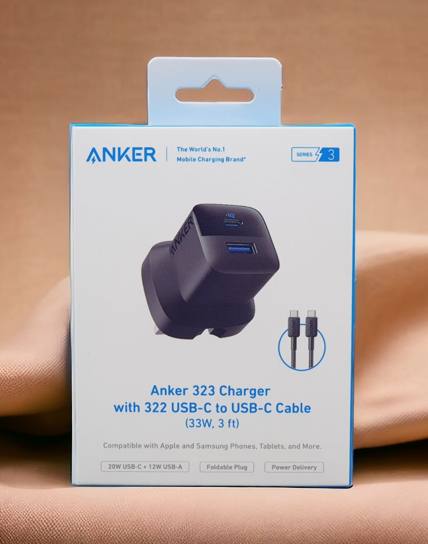 Anker 323 Charger with 322 USB-C to USB-C Cable 3 ft Black B2331K11 thumbnail 8