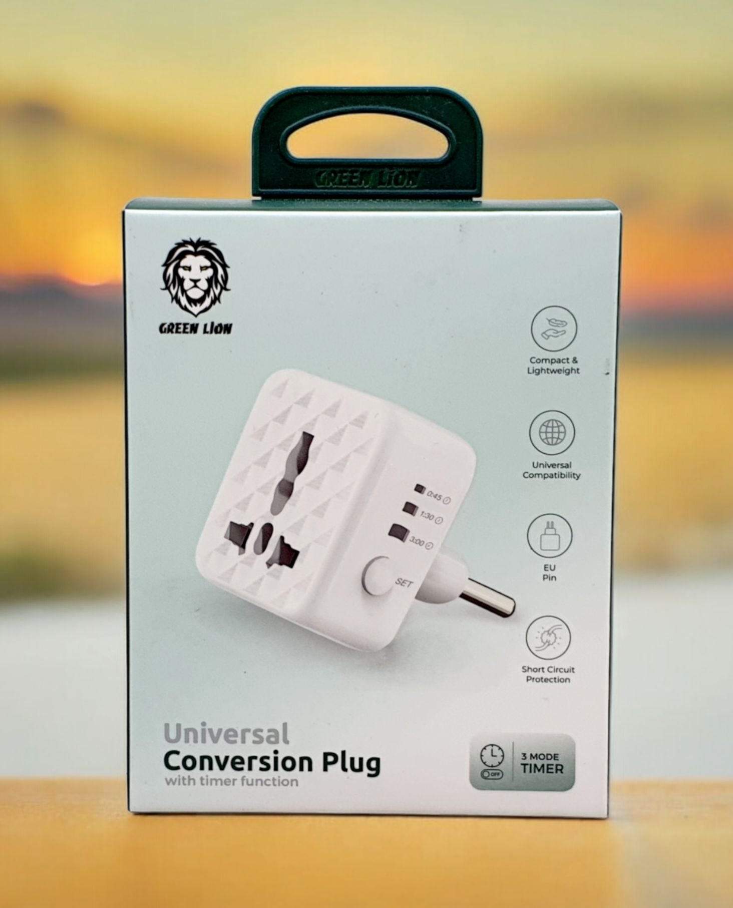 Green Lion Universal Adapter in White - GNUCONUKPLWH thumbnail 3