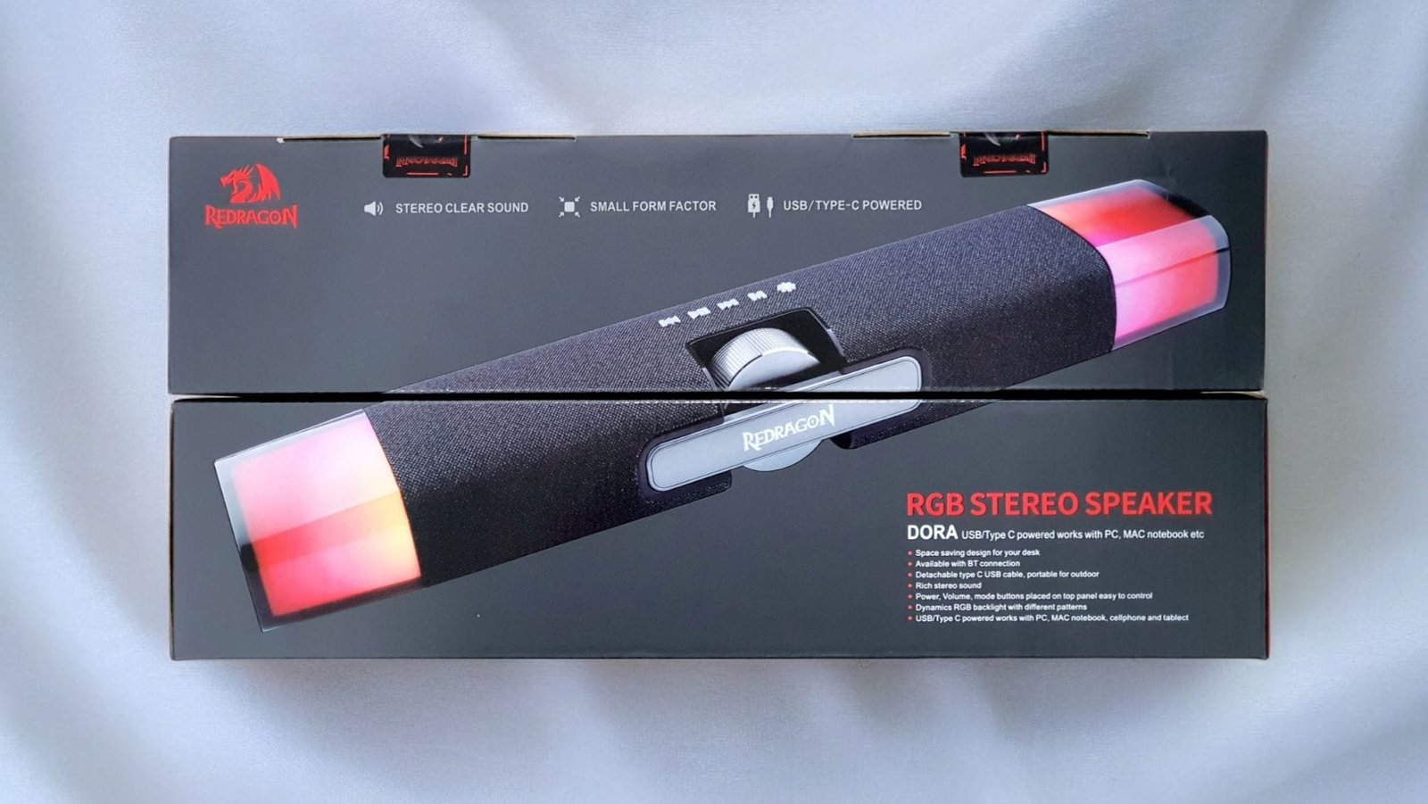 REDRAGON DORA SOUNDBAR WITH DUAL SPEAKERS AND BACKLIGHT GS512 thumbnail 3
