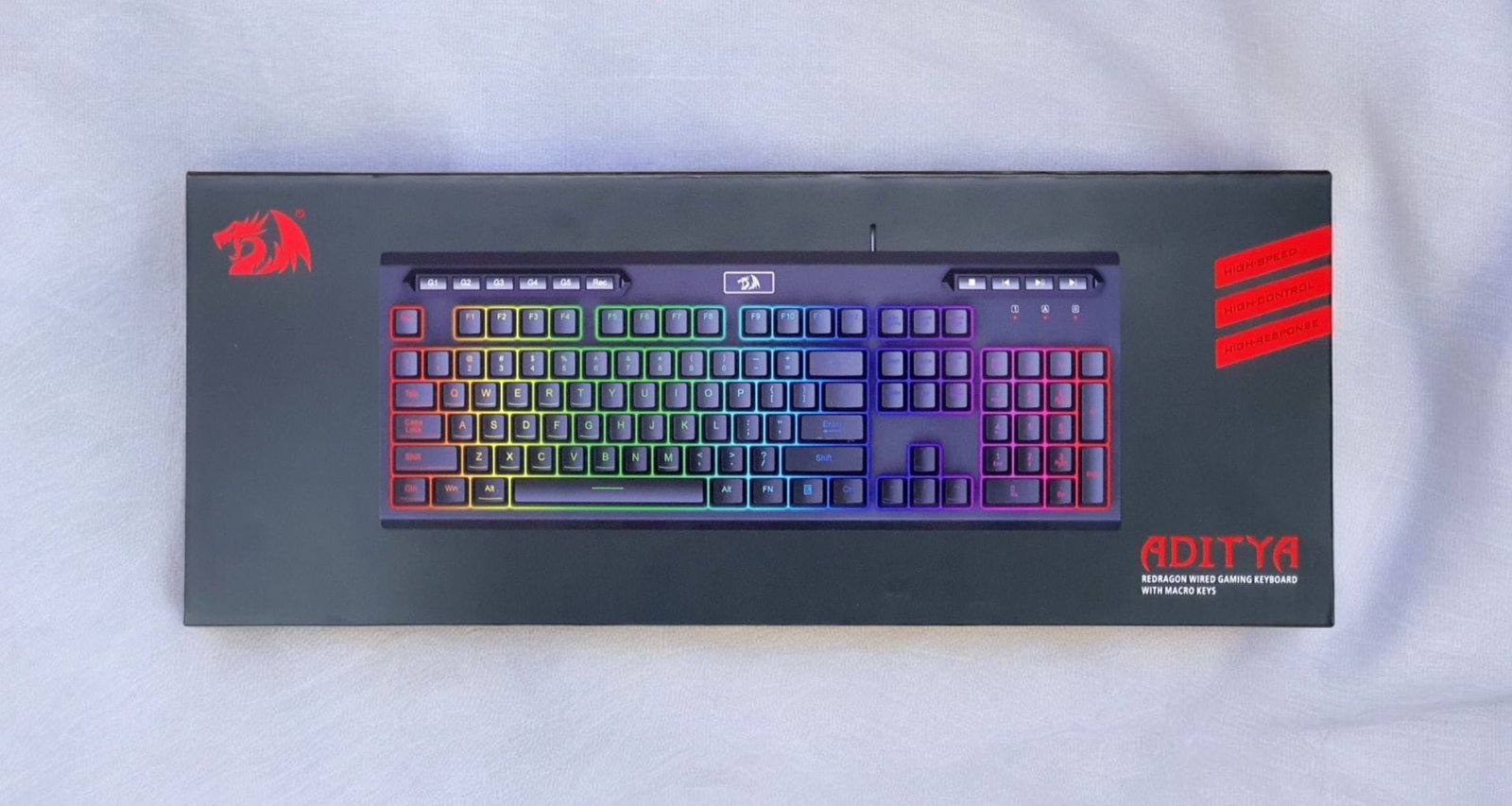 REDRAGON ADITYA WIRED GAMING KEYBOARD WITH MACRO KEYS K513 thumbnail 3