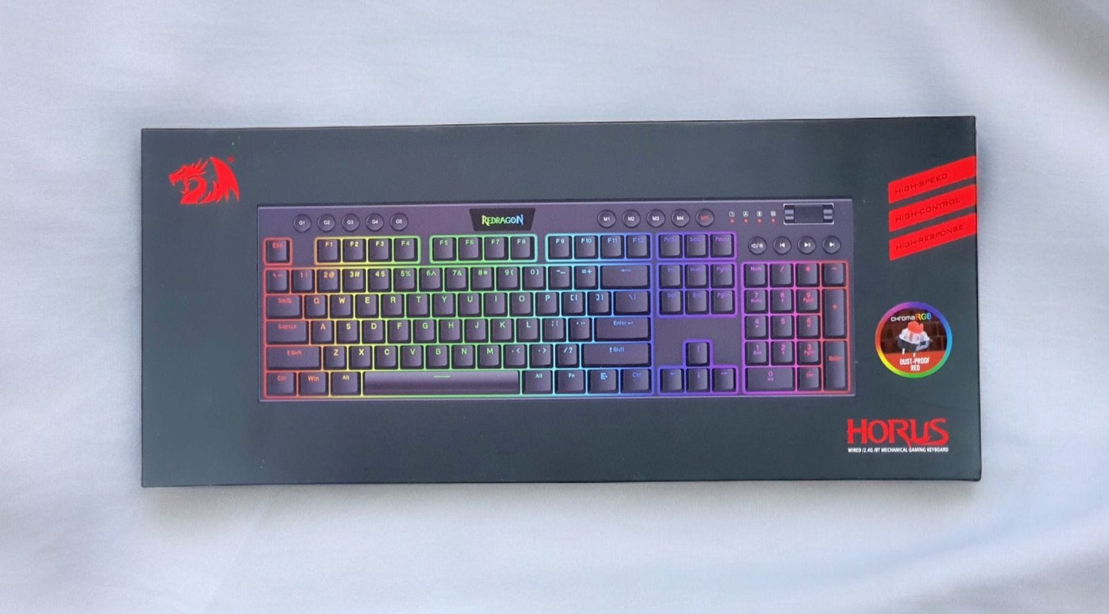 REDRAGON HORUS MECHANICAL KEYBOARD RED SWITCH K618-RGB thumbnail 25