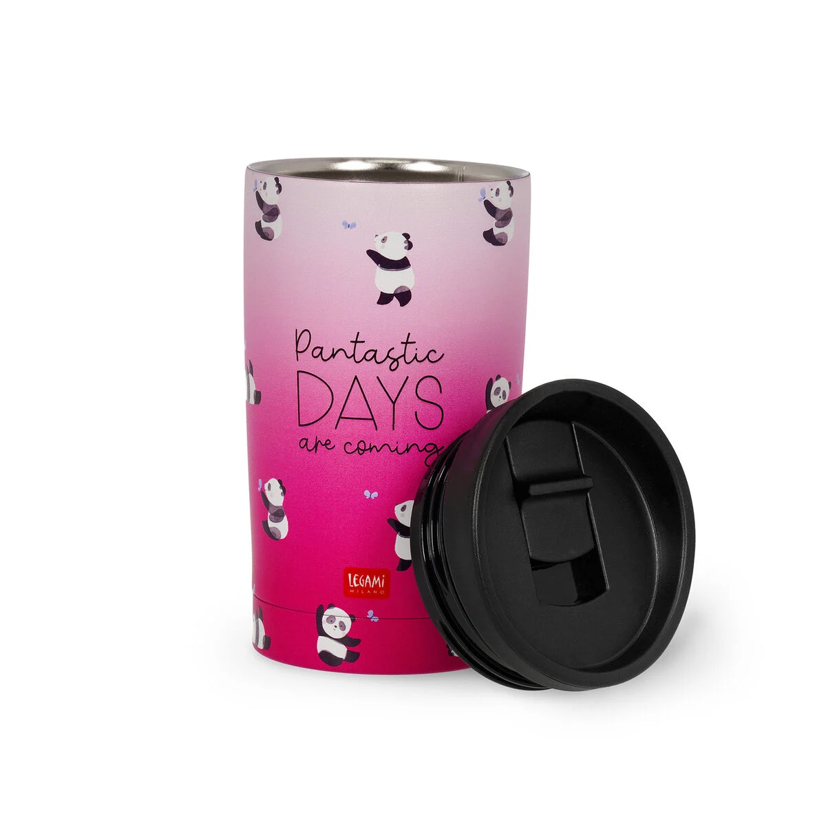 LEGAMI HOT AND COLD VACCUM BOTTLES PANTASTIC DAYS 275ML PINK thumbnail 2