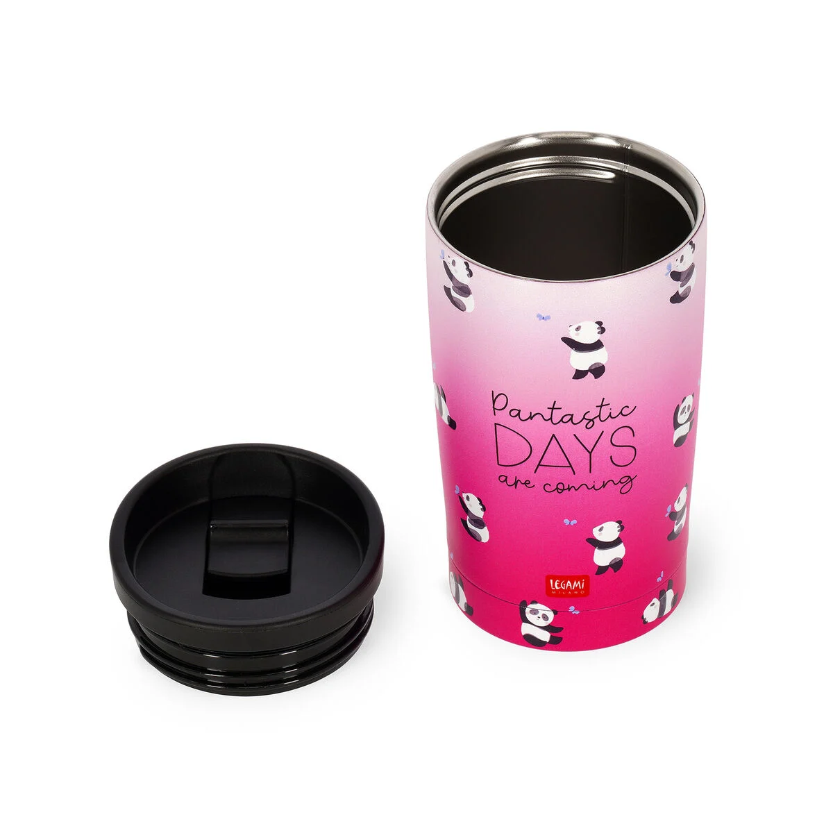 LEGAMI HOT AND COLD VACCUM BOTTLES PANTASTIC DAYS 275ML PINK thumbnail 3