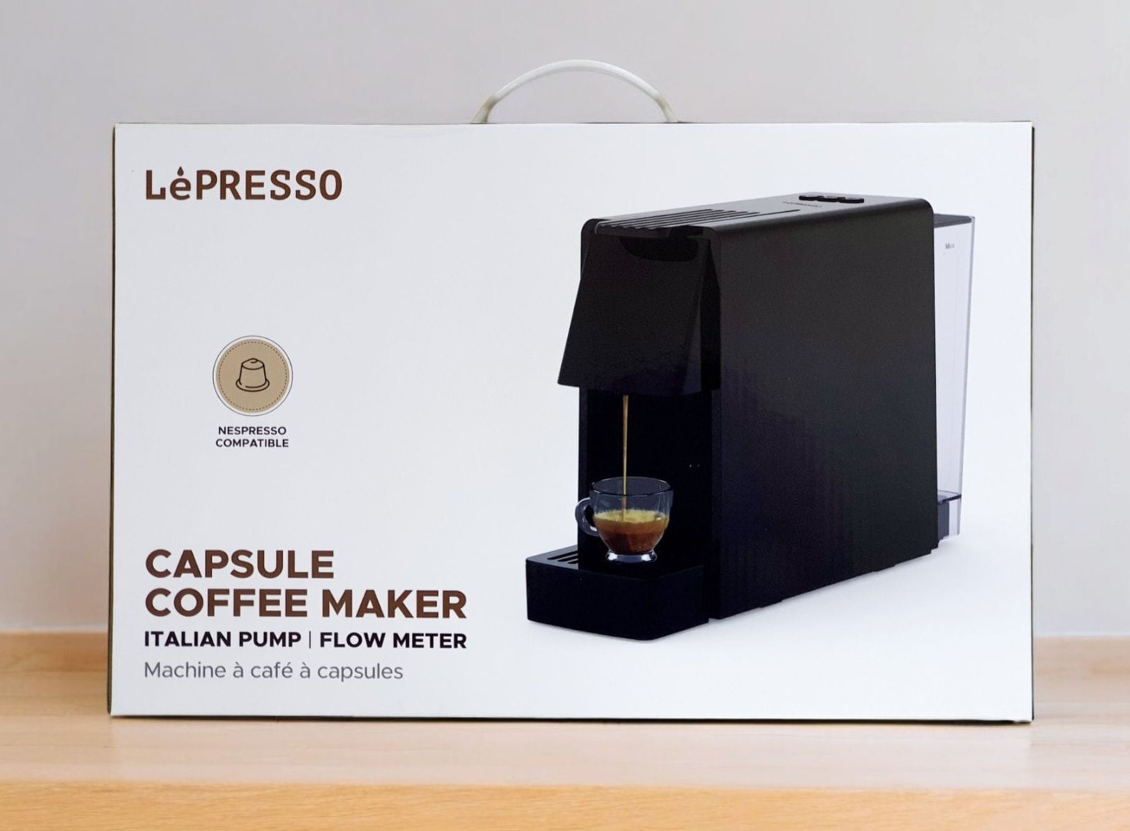 LEPRESSO CAPSULE COFFEE MAKER ITALIAN PUMP/FLOW METER BLACK LPCMAESBK thumbnail 2