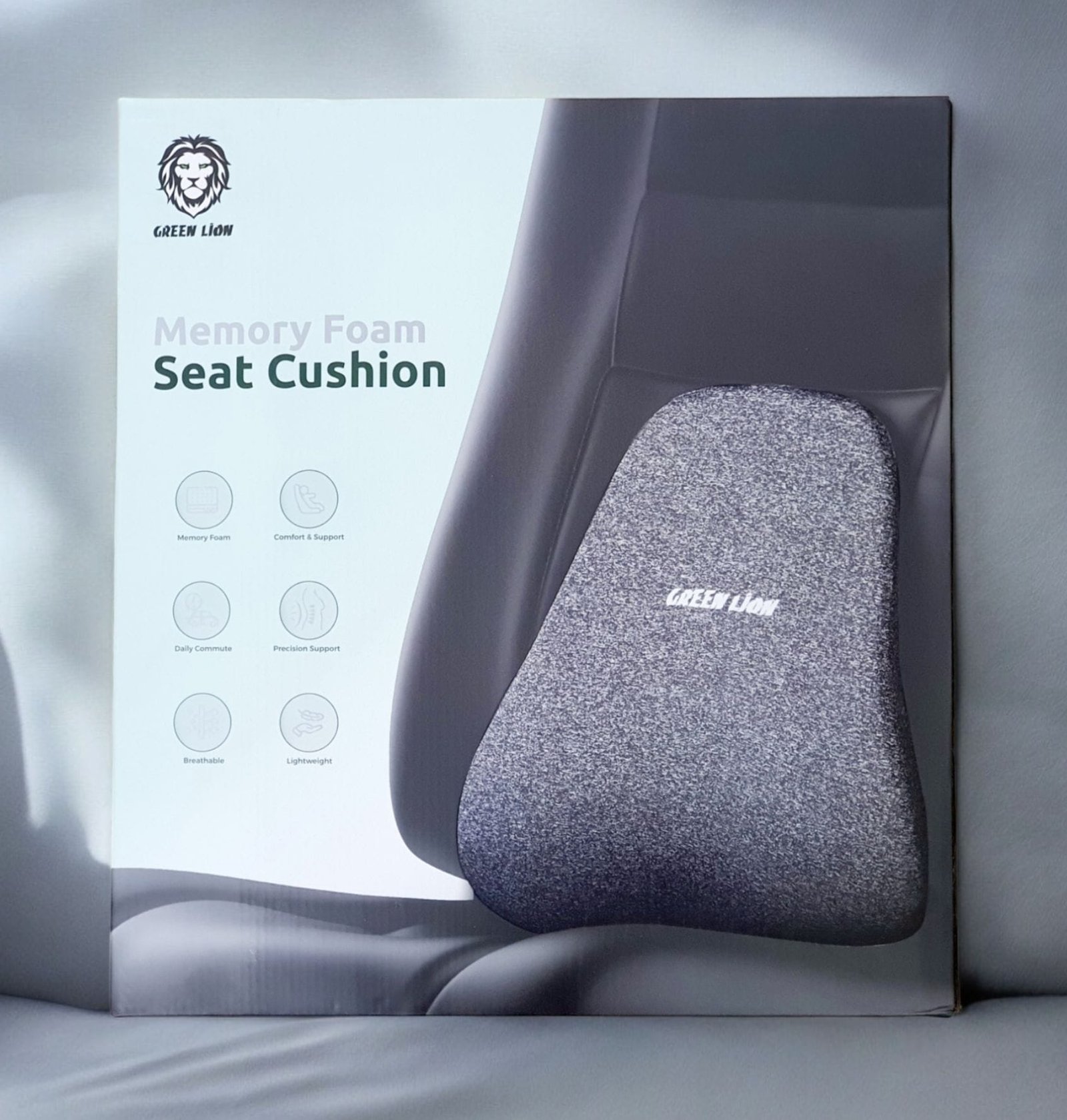 Green Lion Memory Foam Seat Cushion : Elevate Comfort thumbnail 2