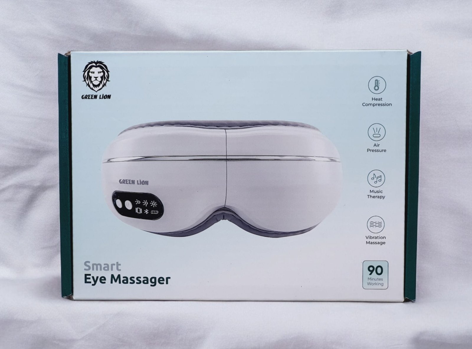 Green Lion Smart Eye Massager in White : Revitalize thumbnail 3