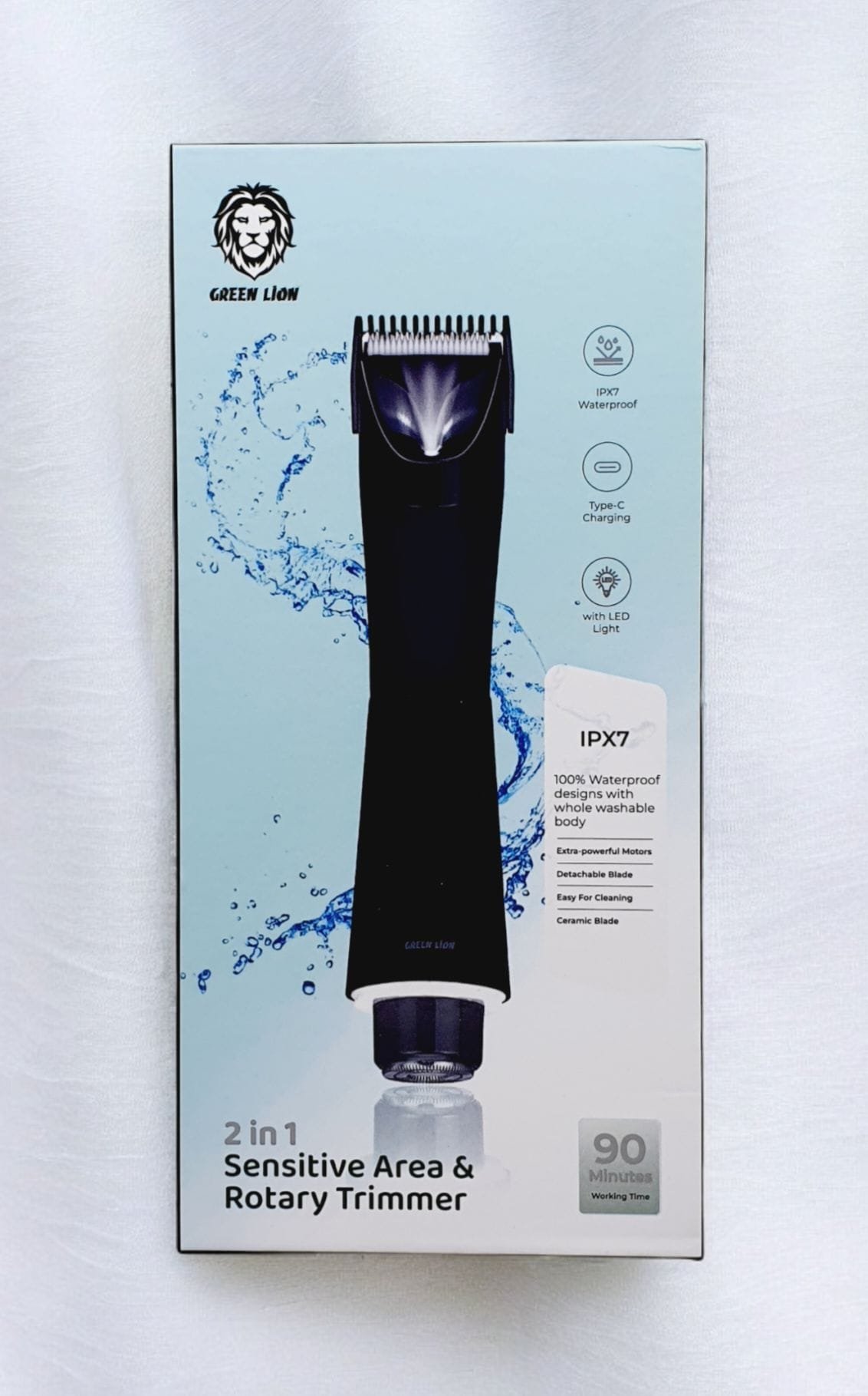Green Lion 2-in-1 Sensitive Area & Rotary Trimmer Black GN2IN1BDTMRBK thumbnail 2