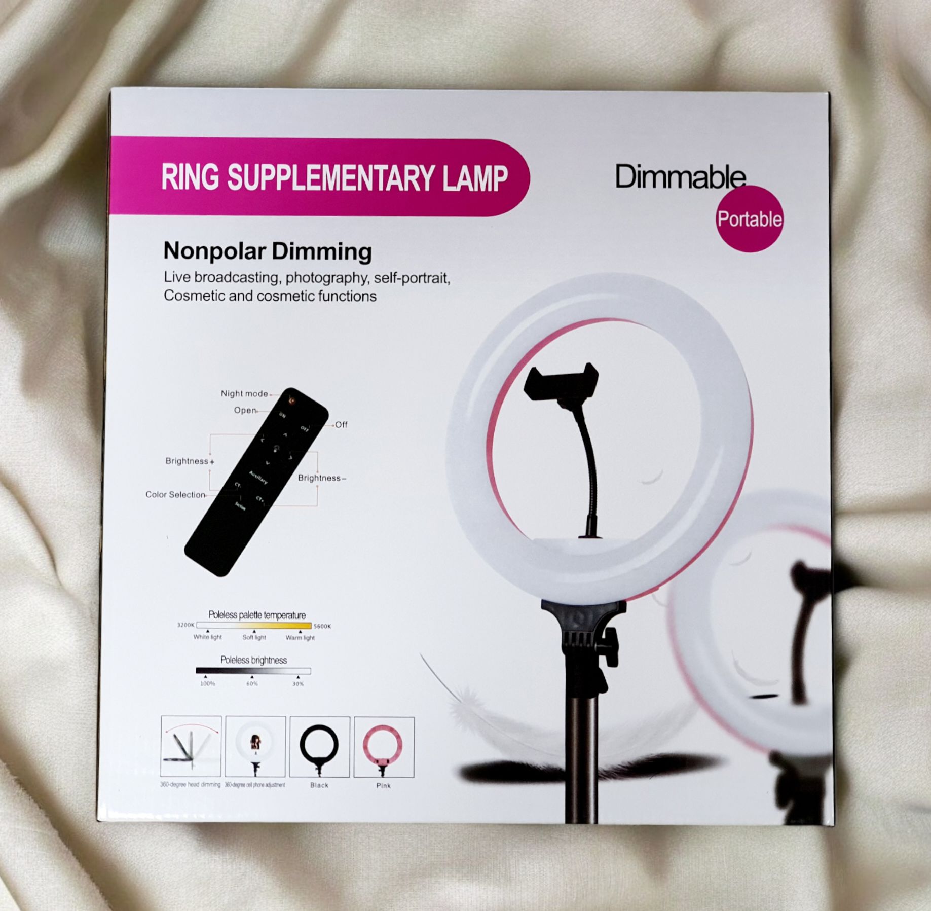 RING FILL LIGHT WITH TRIPOD STAND