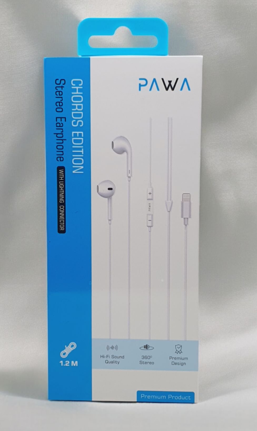 Pawa Chords Editions Stereo Earphone with Lightning Connector 3.5mm White PW-LTEP20 thumbnail 3