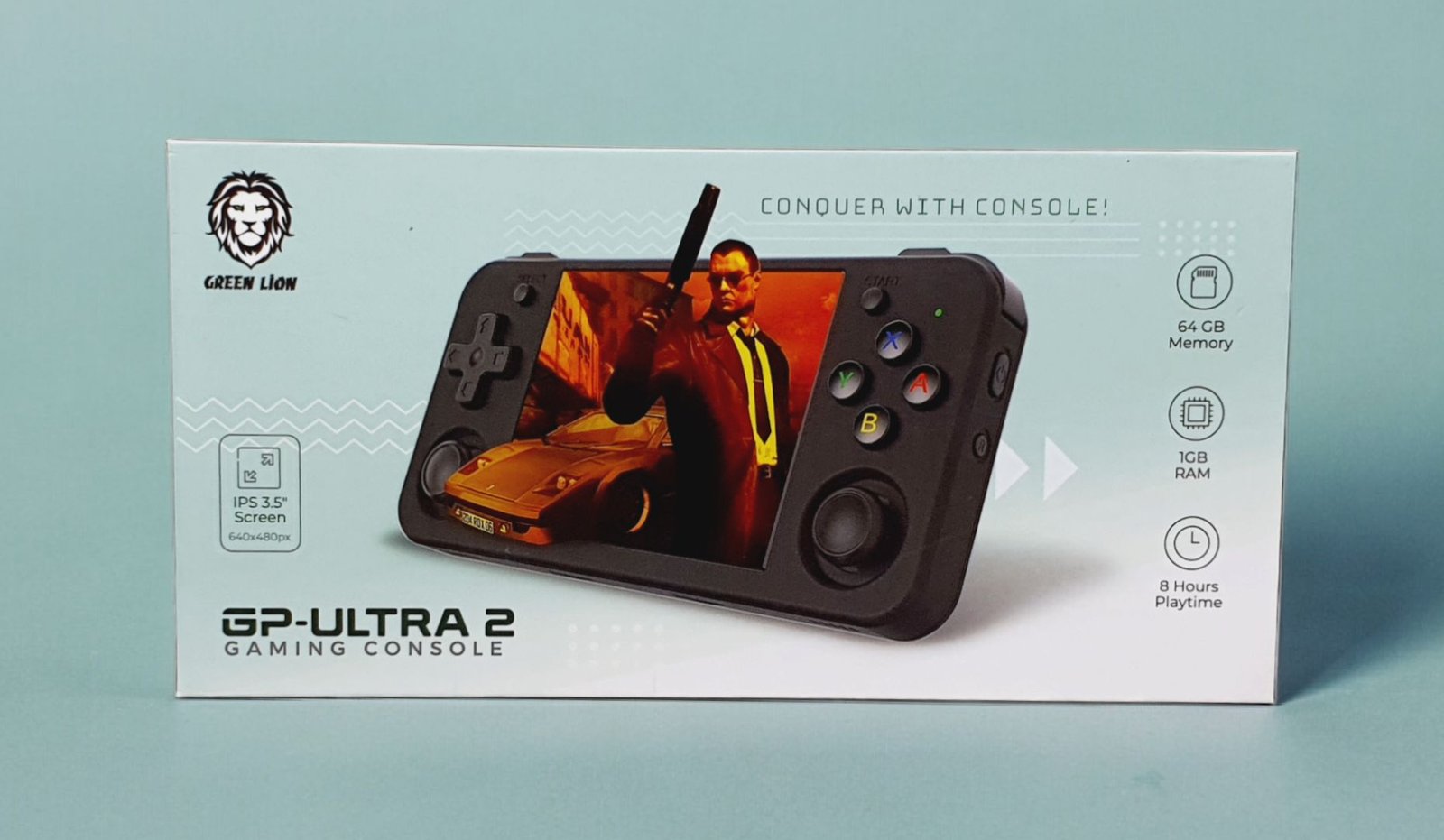 Green Lion Gaming Console GP-Ultra 2 - 1GB-64GB in Sleek Black thumbnail 4