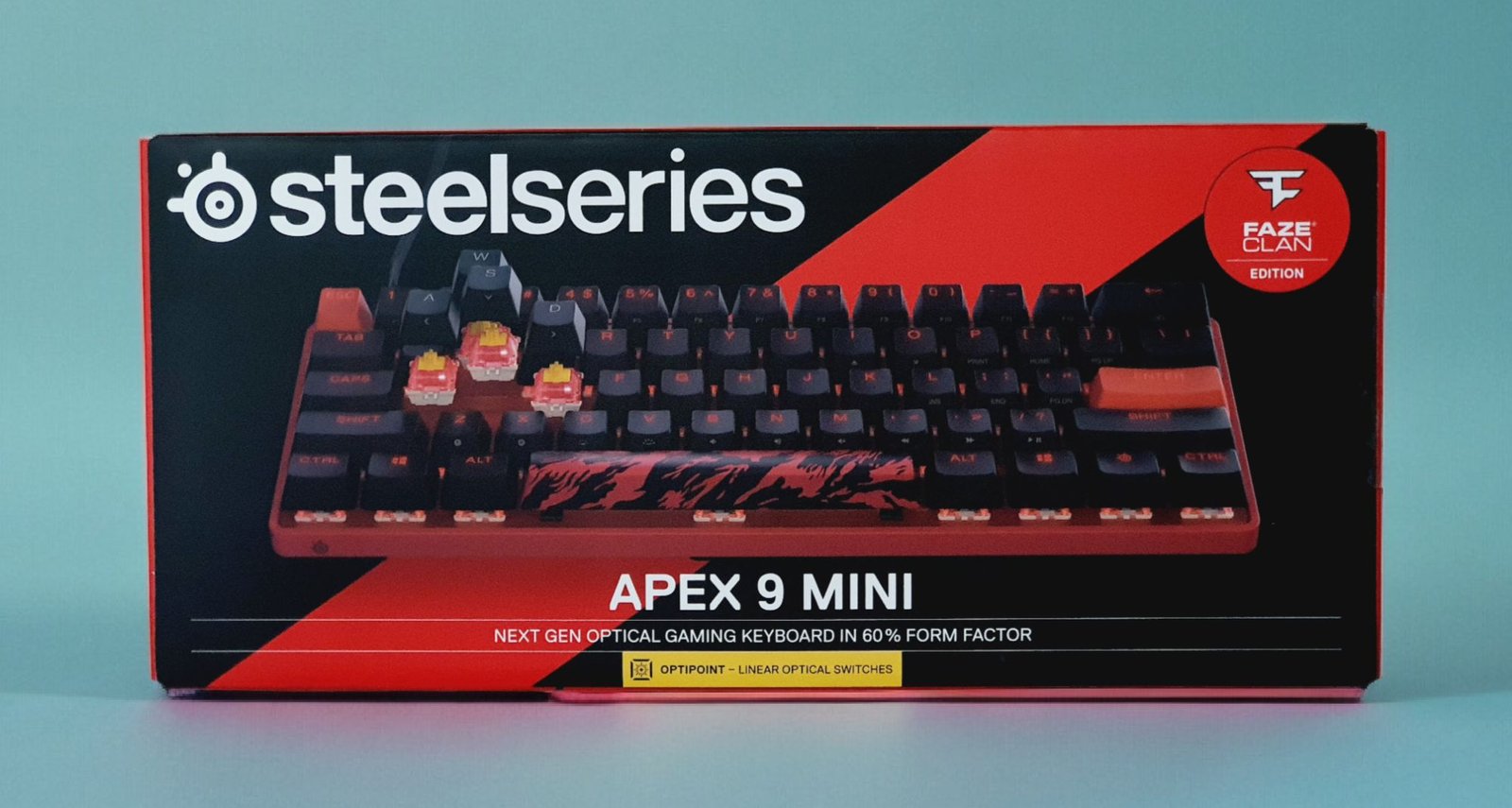 SteelSeries Apex 9 Mini FaZe Clan Edition Mechanical Gaming Keyboard - 64853 thumbnail 5