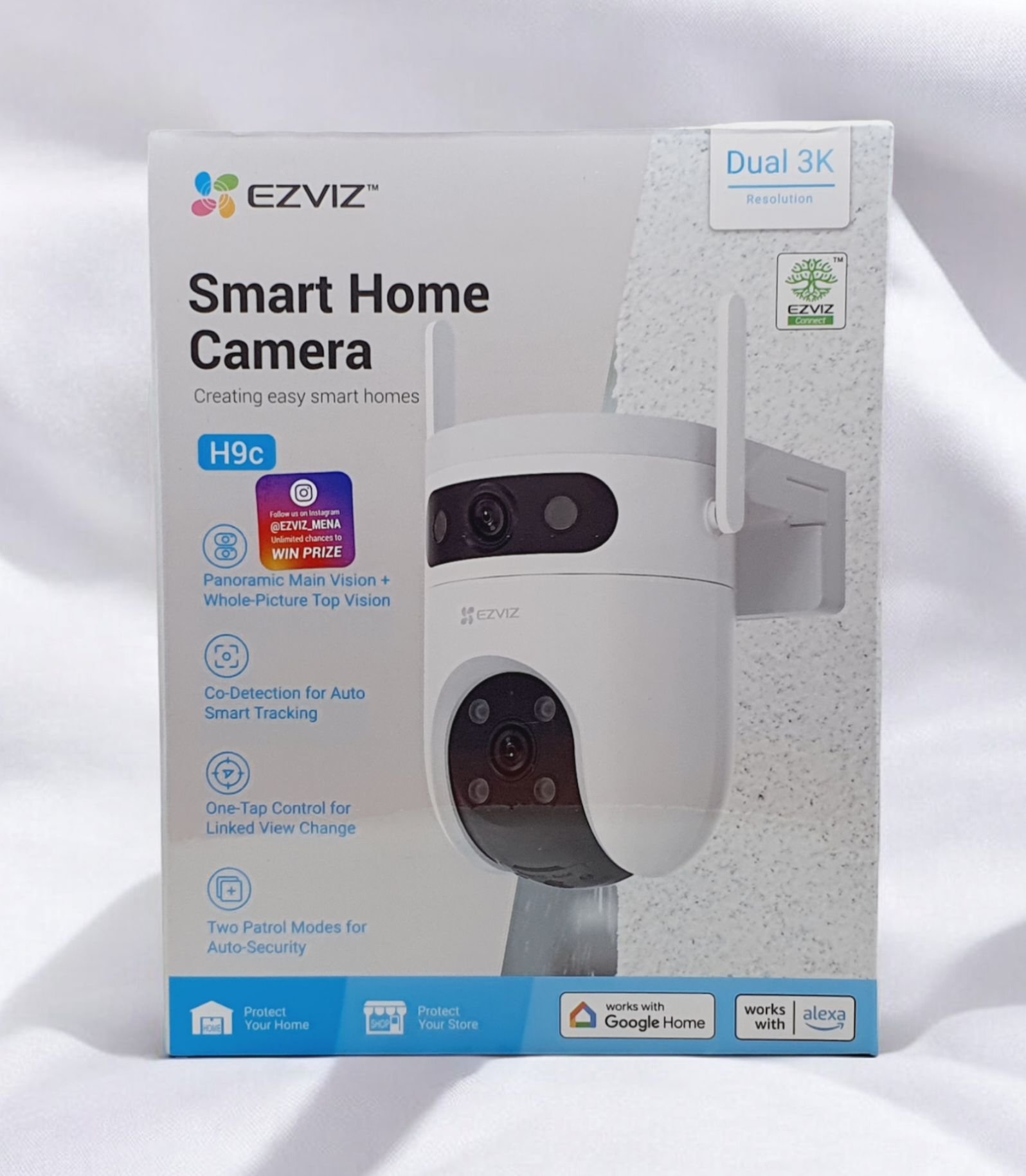 EZVIZ H9C Smart Home Camera - Dual-Lens, 3K+ Resolution, AI Tracking thumbnail 2