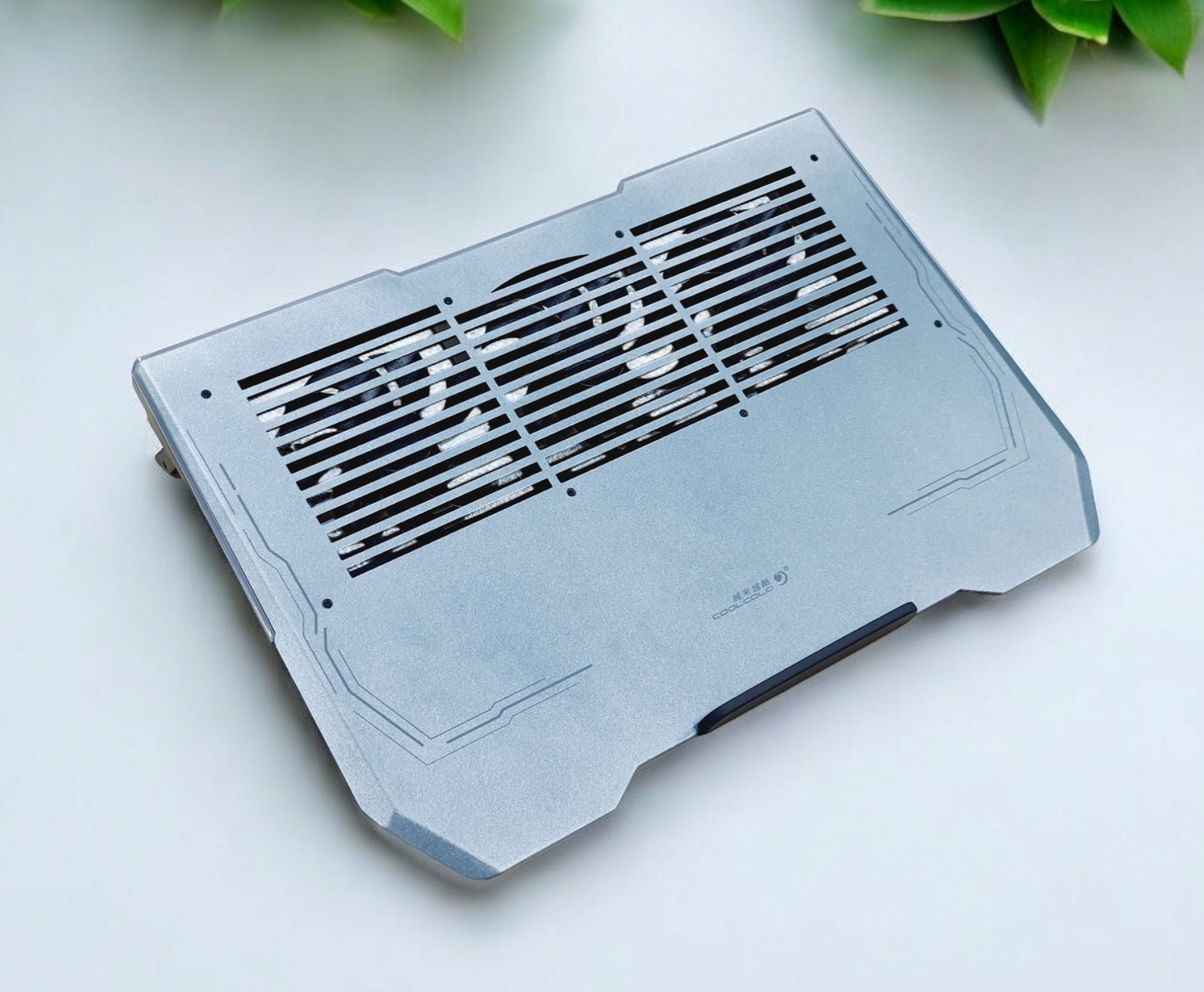 COOLCOLD ALUMINIUM ALLOY GAMING MULTI FAN STAND GRAY