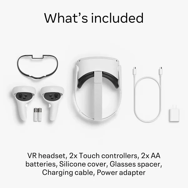OCULUS QUEST 2 128GB GAMING CONSOLE KW49CM thumbnail 2