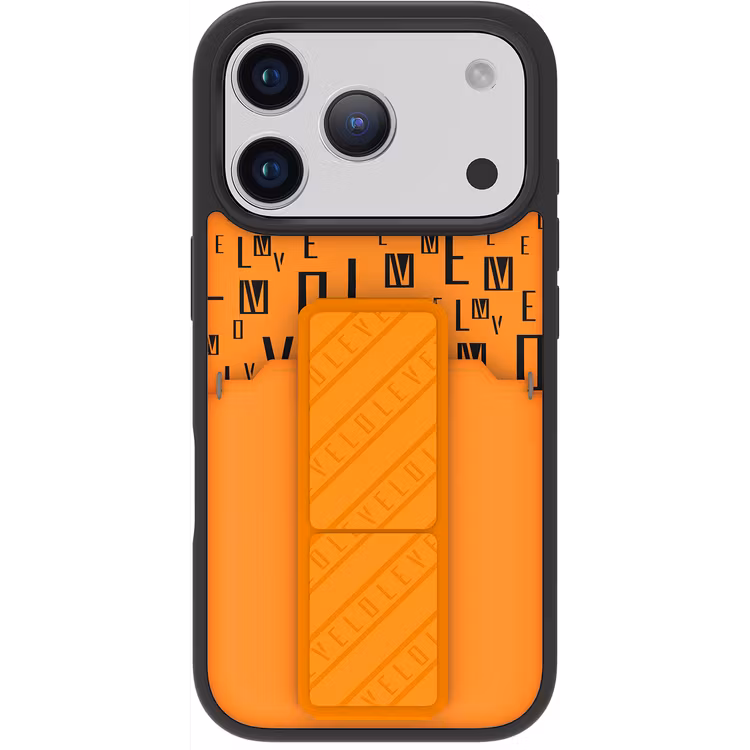 LEVELO MORPHIX IPHONE 17 PRO GRIPSTAND CASE WITH CARD HOLDER SUNRISE ORANGE LVLMRPGCIP17PSORG thumbnail 5