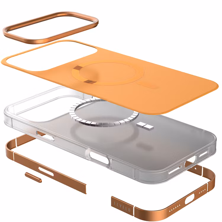 LEVELO OPULIS IPHONE 17 PRO MAGSAFE FROSTED CASE SUNRISE ORANGE LVLOPU17PSORG thumbnail 2