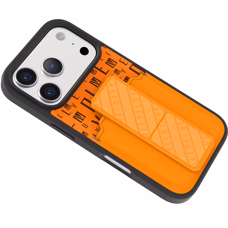 LEVELO MORPHIX IPHONE 17 PRO GRIPSTAND CASE WITH CARD HOLDER SUNRISE ORANGE LVLMRPGCIP17PSORG thumbnail 7